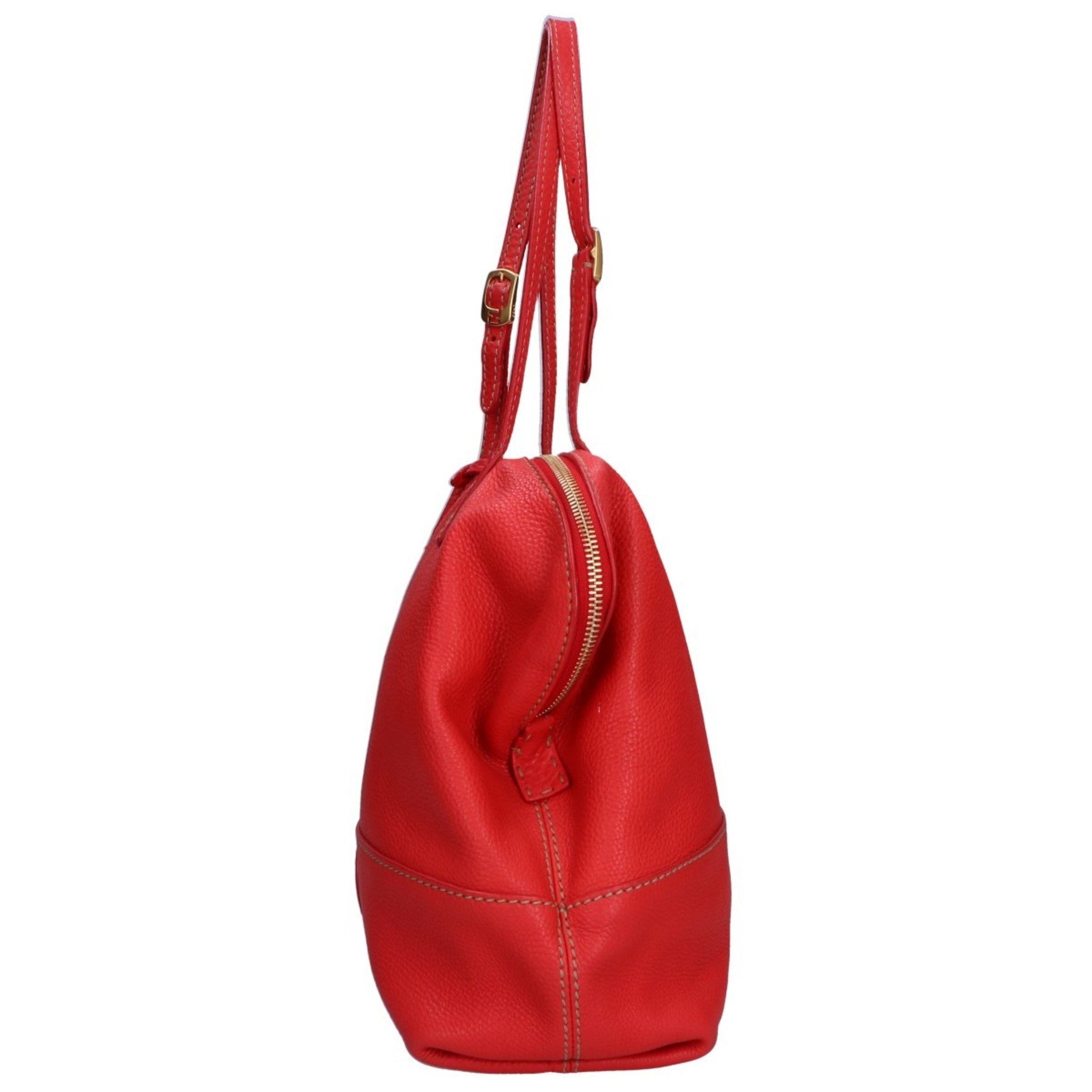 FENDI Selleria Tote Bag Shoulder Red