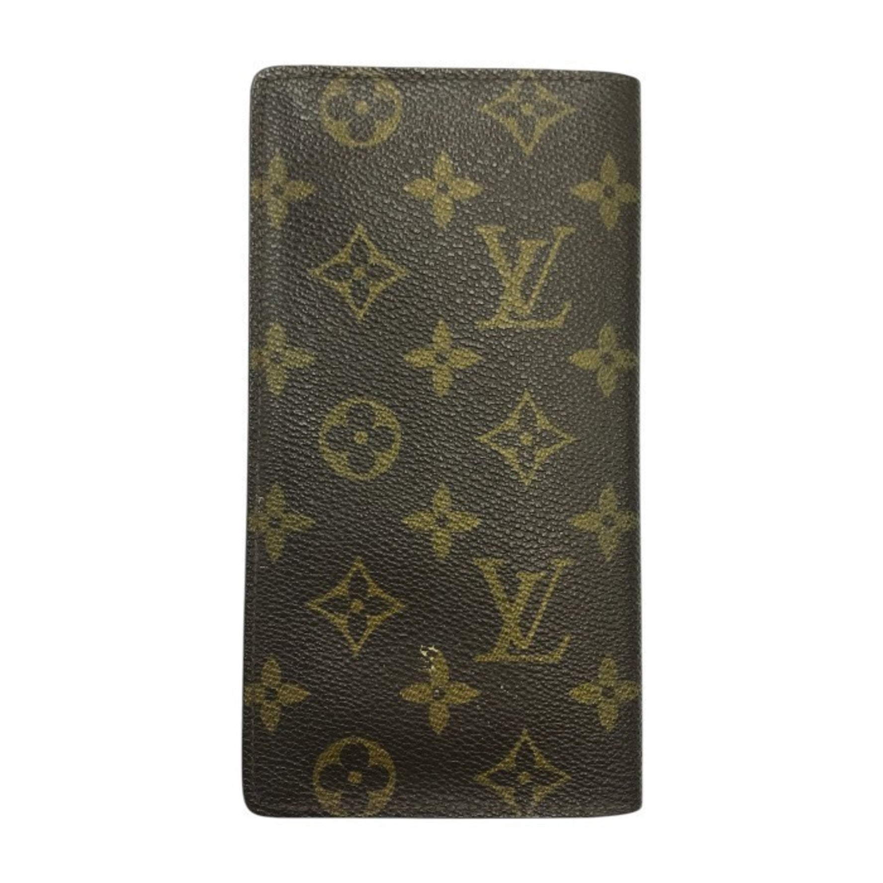 LOUIS VUITTON Louis Vuitton Monogram Porte Carte Credit Long Wallet Men's Brown M60825 T1