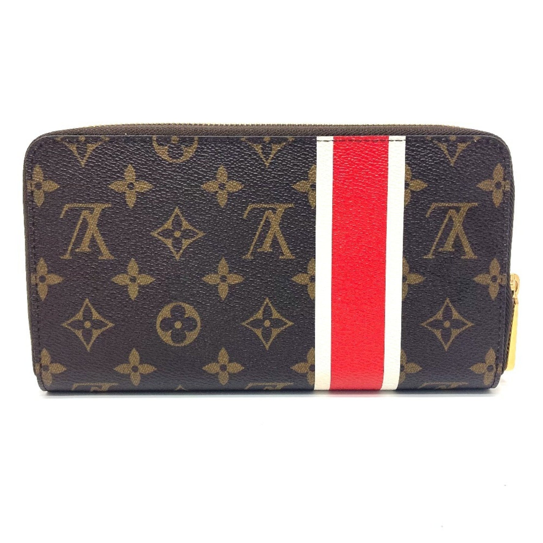 LOUIS VUITTON M66553 Monogram China Run Zippy Organizer Long Wallet in Canvas, Men's, Brown