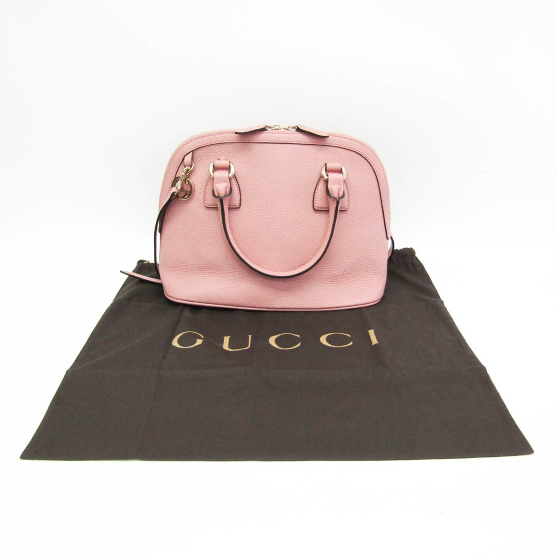 Gucci GG Charm Women's Leather Handbag,Shoulder Bag Light Pink