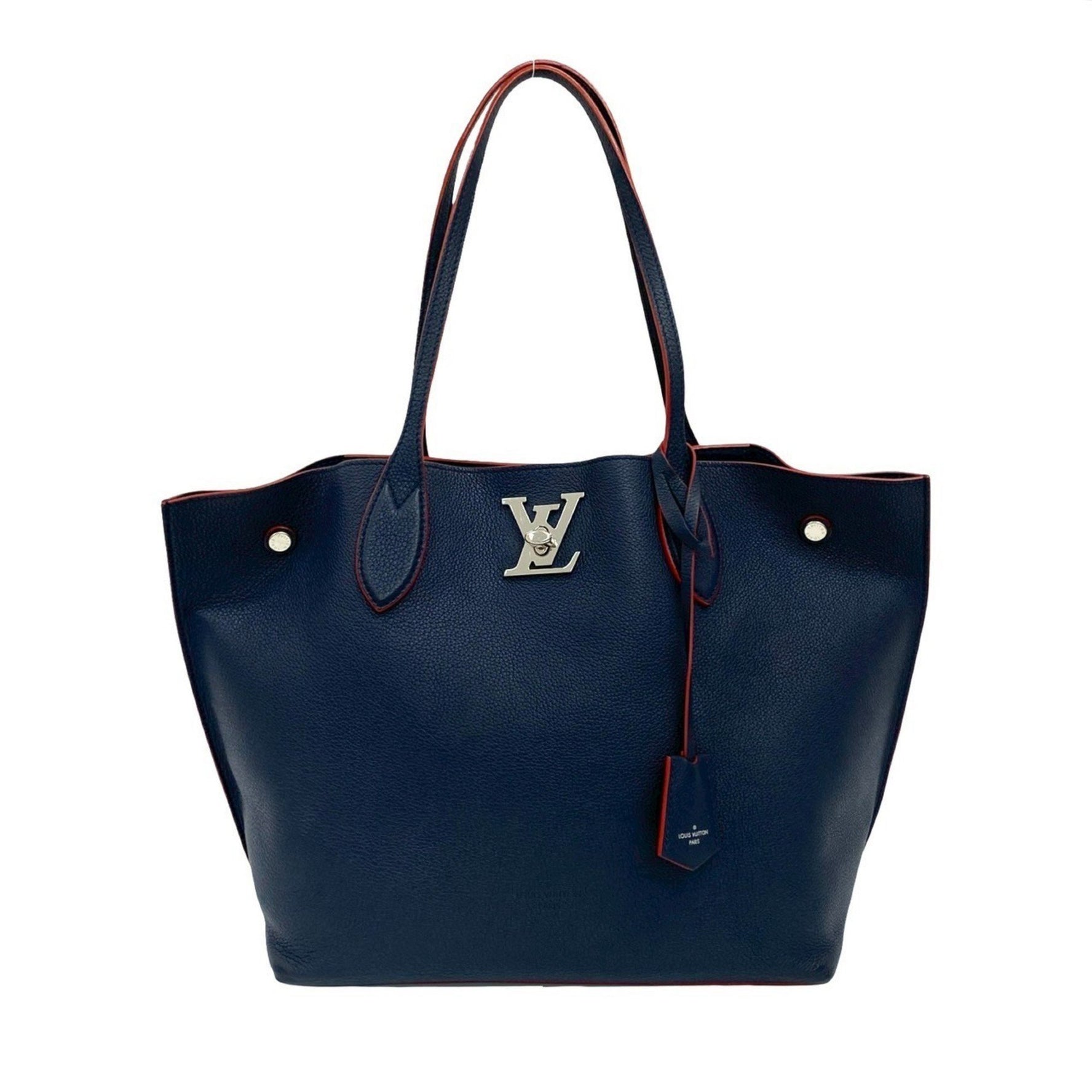 Louis Vuitton Rock Me Go Calf Leather Tote Bag/Semi Shoulder Bag Marine Rouge