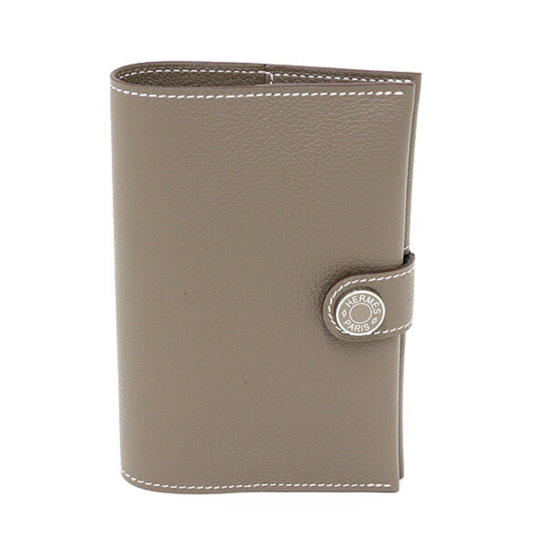 Hermes Hermès R.M.S. Evercolor Etoupe Passport Case with W Stamp (Made in 2024) Unused