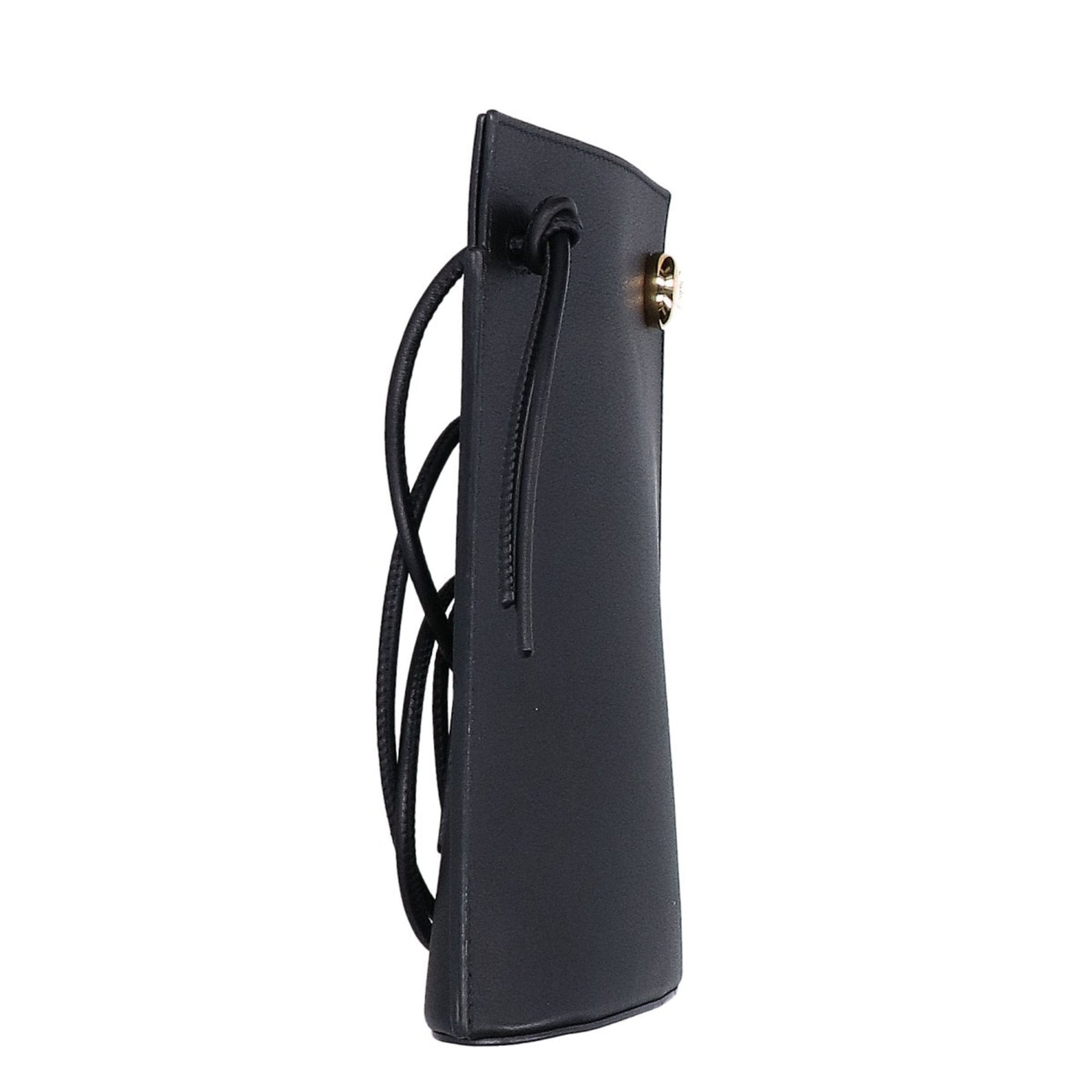 LOEWE Classic Calfskin Pebble Dice Pocket Pouch Shoulder Bag in