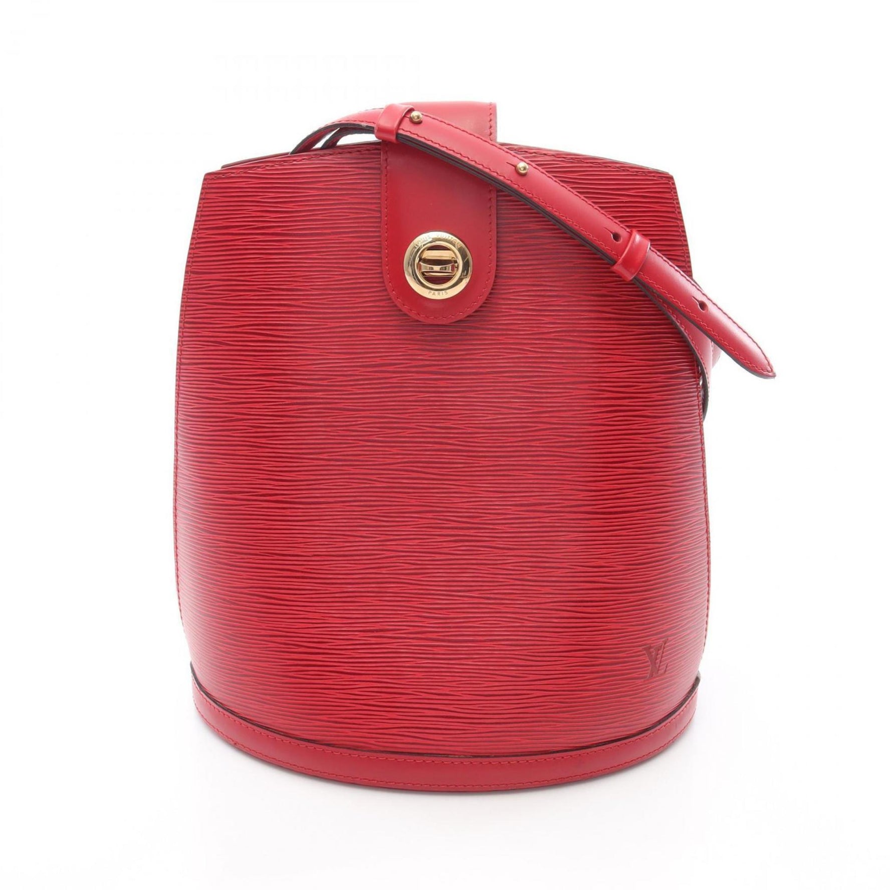 Louis Vuitton Cluny Shoulder Bag Leather Epi Red