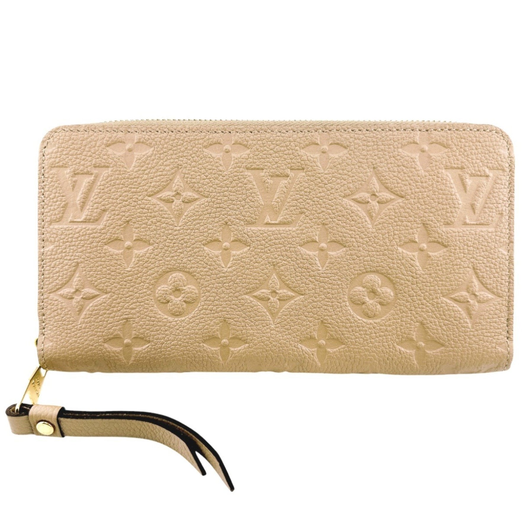 Louis Vuitton Long Wallet Round Monogram Zippy Empreinte Dune LV