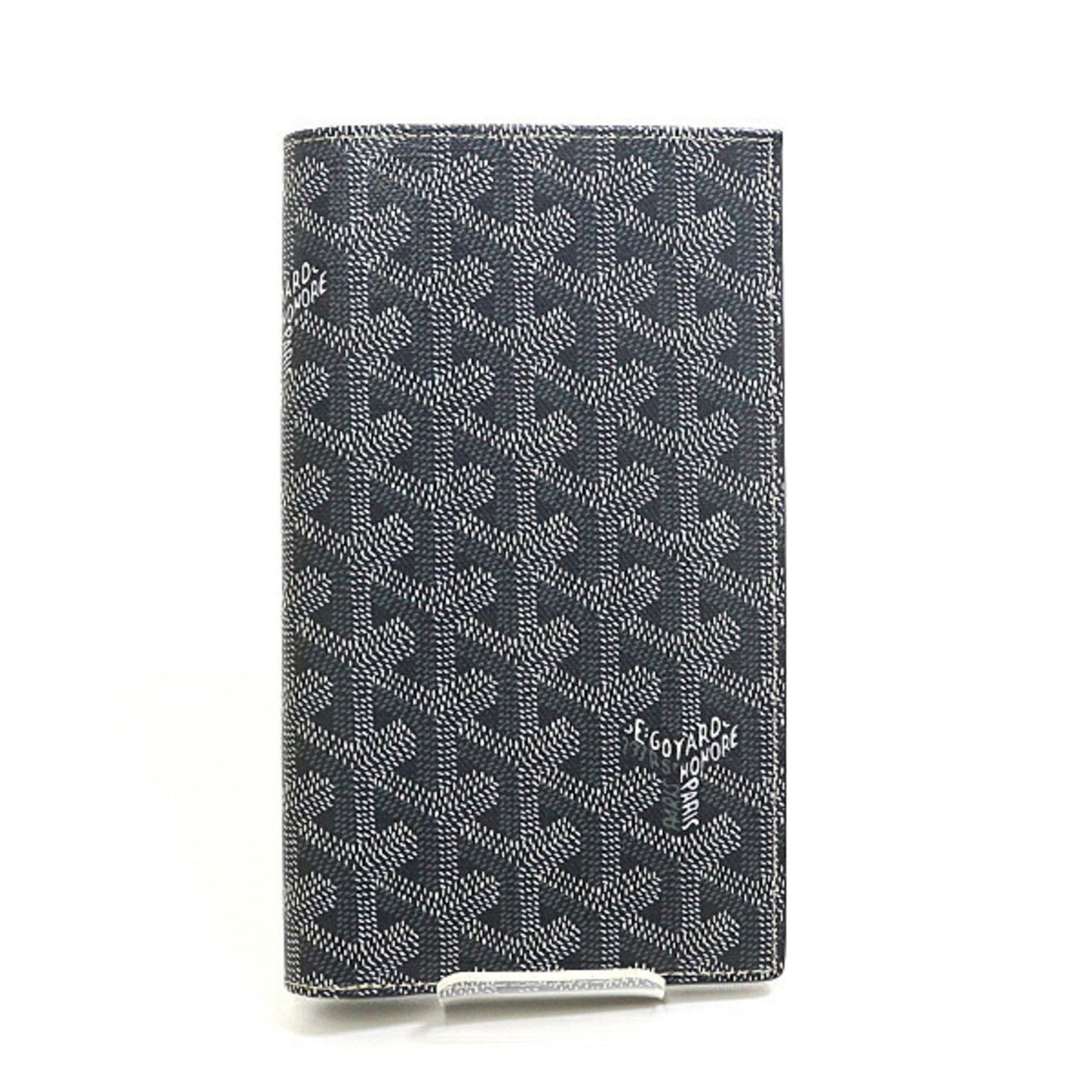 GOYARD Bi-fold Long Wallet Grey Goyardine Canvas