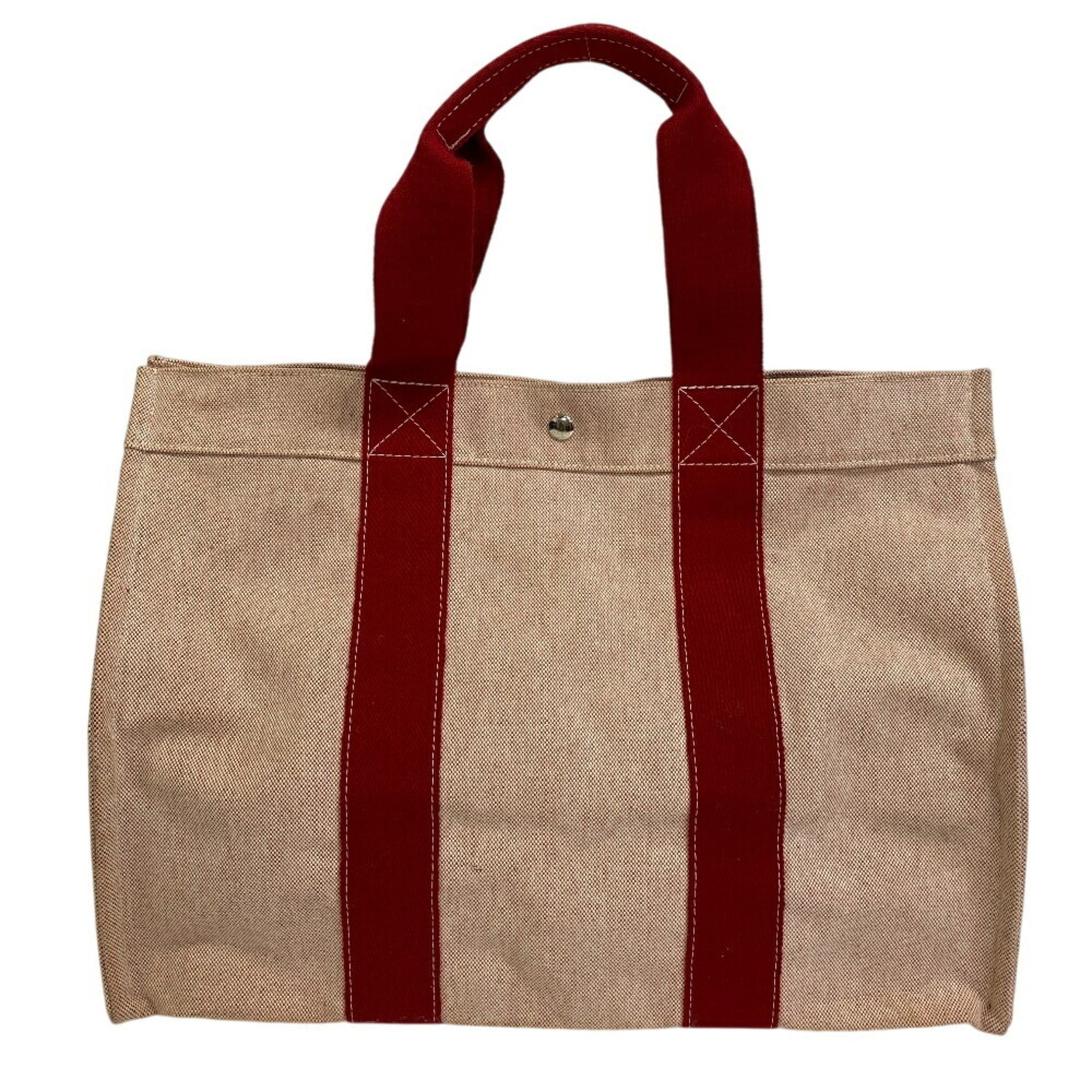 HERMES Hermes Bora GM Handbag Tote Bag Red Unisex