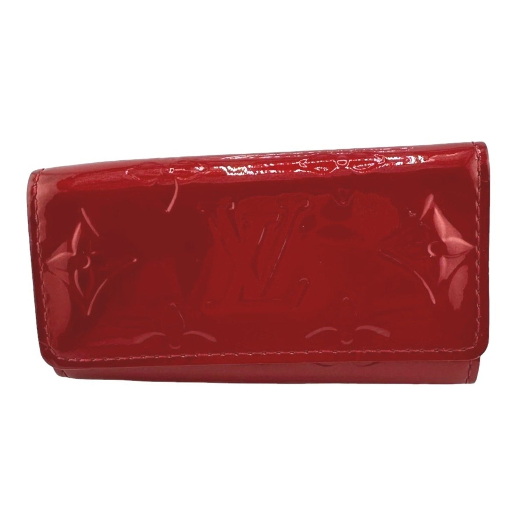 Louis Vuitton Key Case Vernis Multicle 4 Monogram Pomme d'Amour LV