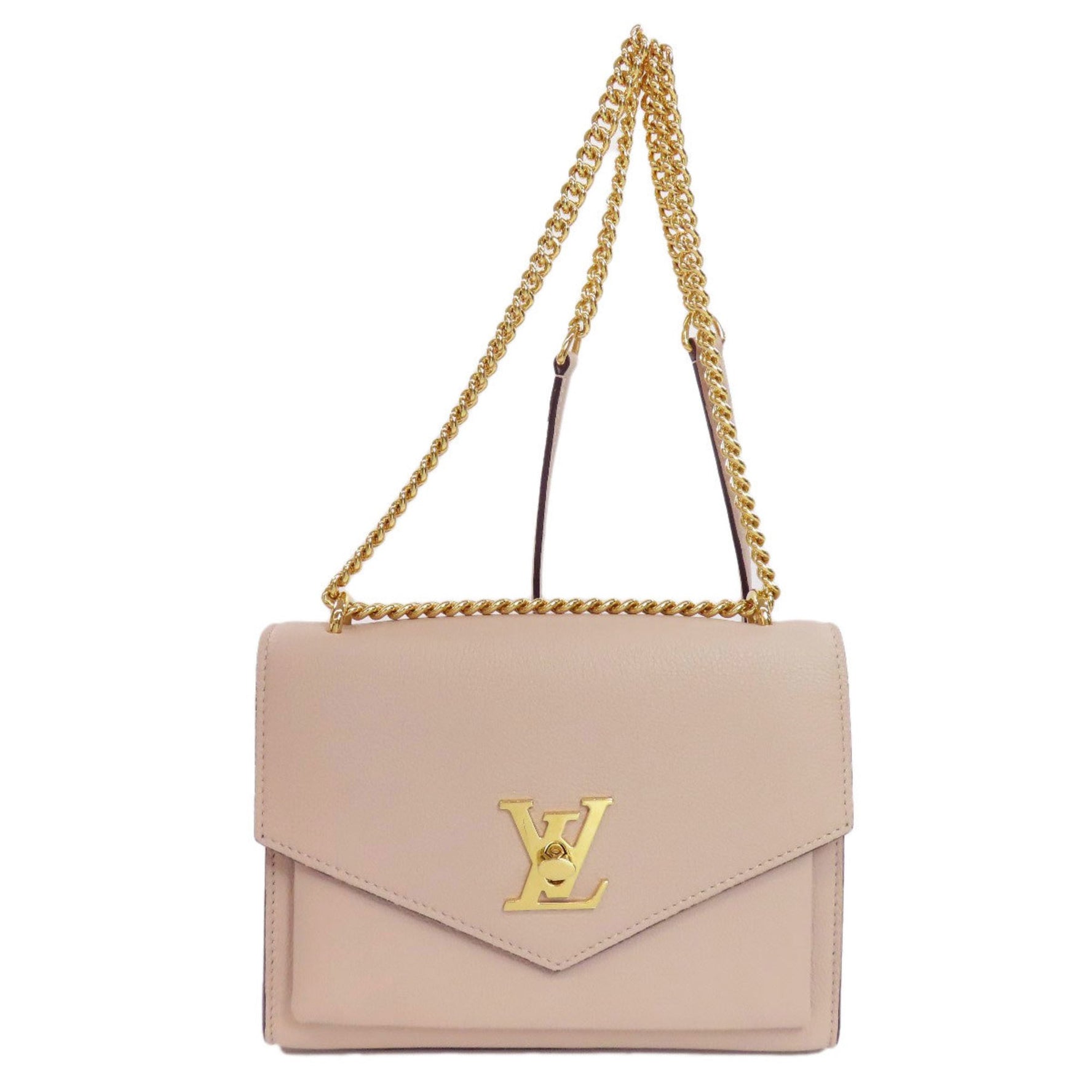 Louis Vuitton My Lock Me Chain Shoulder Bag Grained Calf Leather