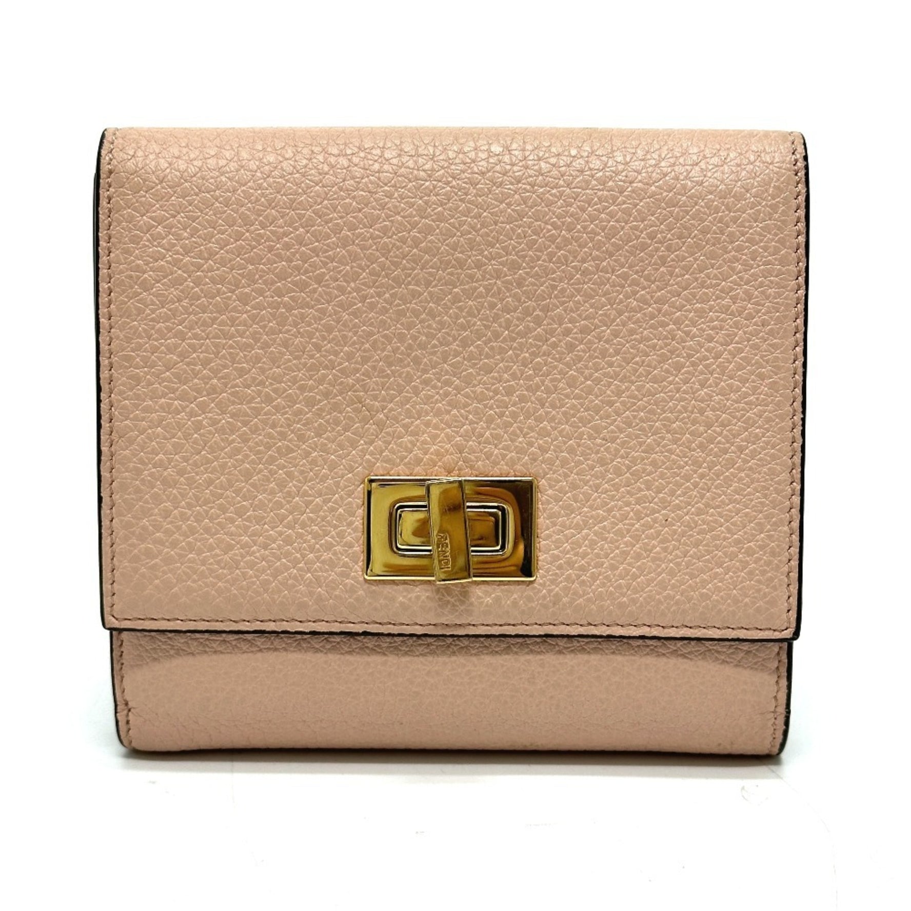 FENDI Peekaboo Bifold Wallet, Leather