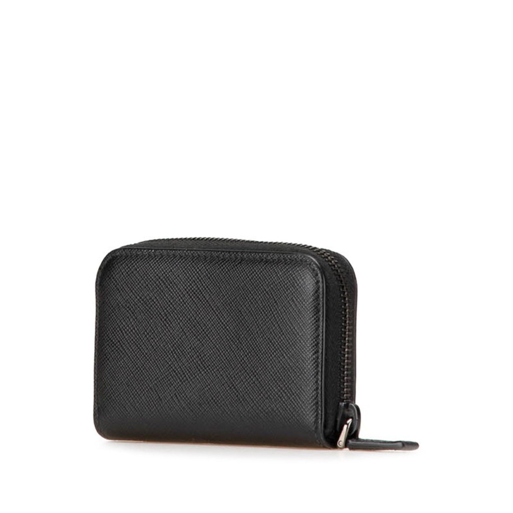 Prada Saffiano Zip-Around Wallet/Coin Case in Leather