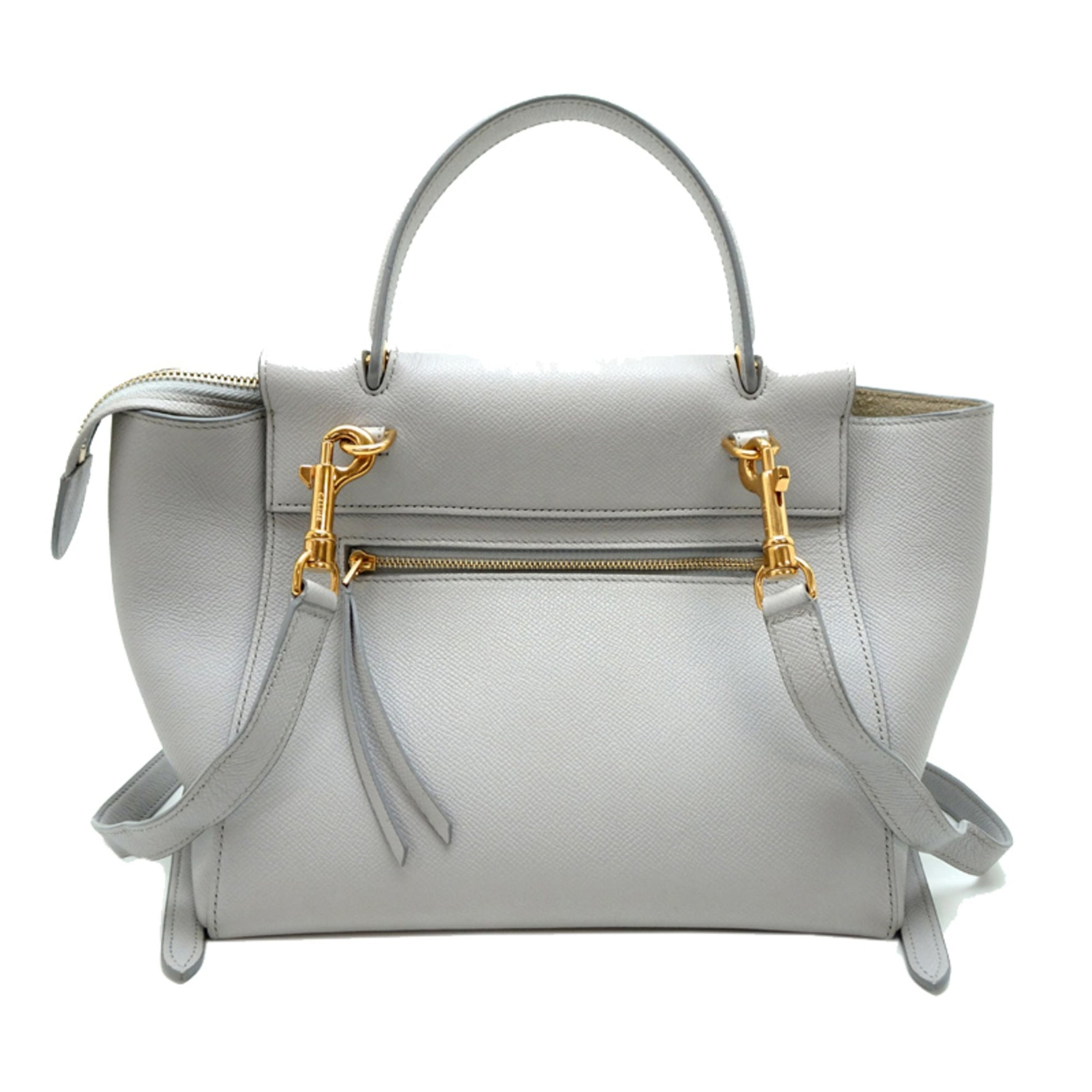 Celine Micro Belt Bag, Handbag, Grey Leather