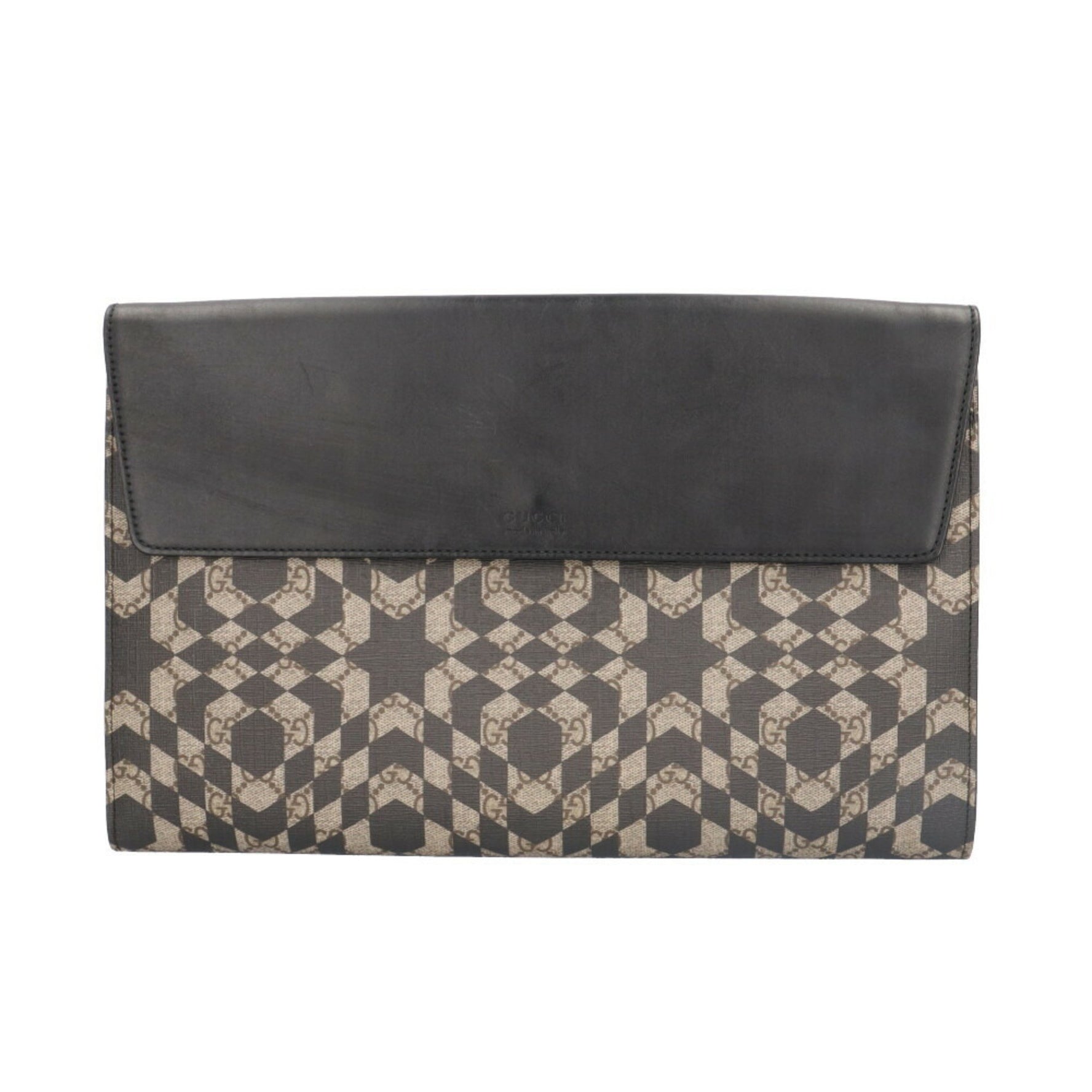 Gucci Kaleido Star GG Supreme Clutch Bag in PVC Beige