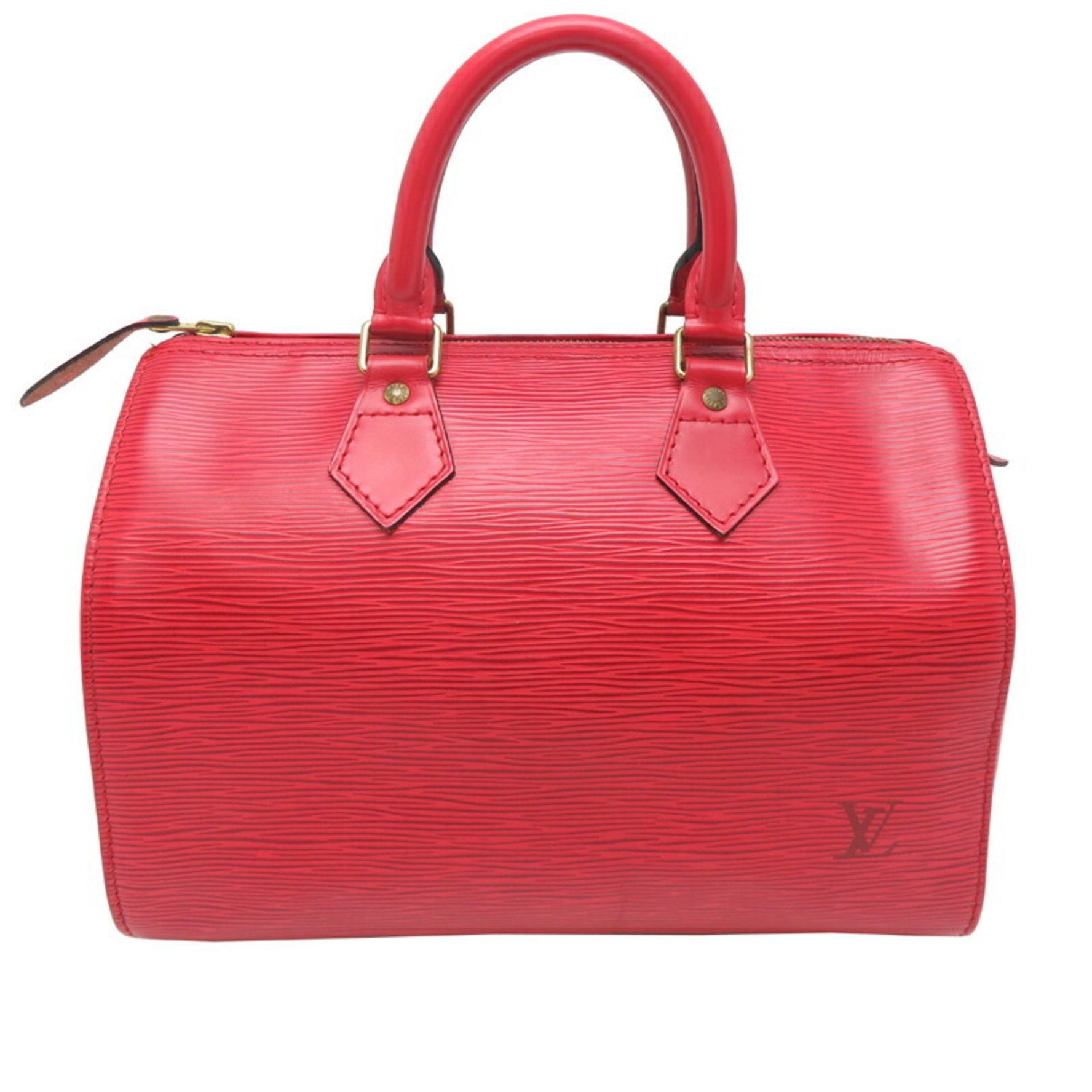 Louis Vuitton Speedy 25 Women's and Men's Boston Bag Epi Castilian Red