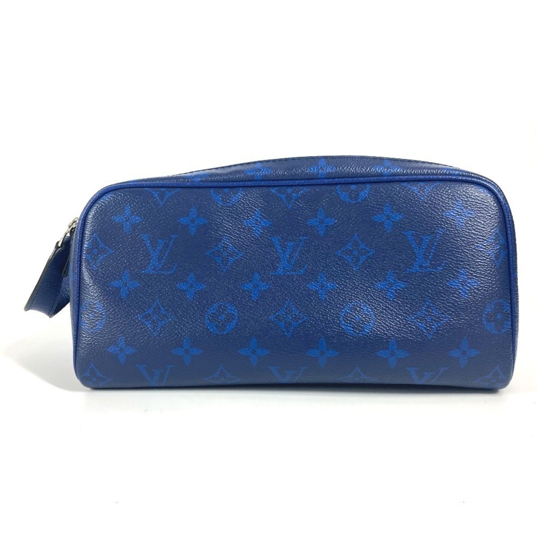 Louis Vuitton Taiga Rama Dopp Kit Pouch Handbag Clutch Bag Second Leather Monogram Canvas