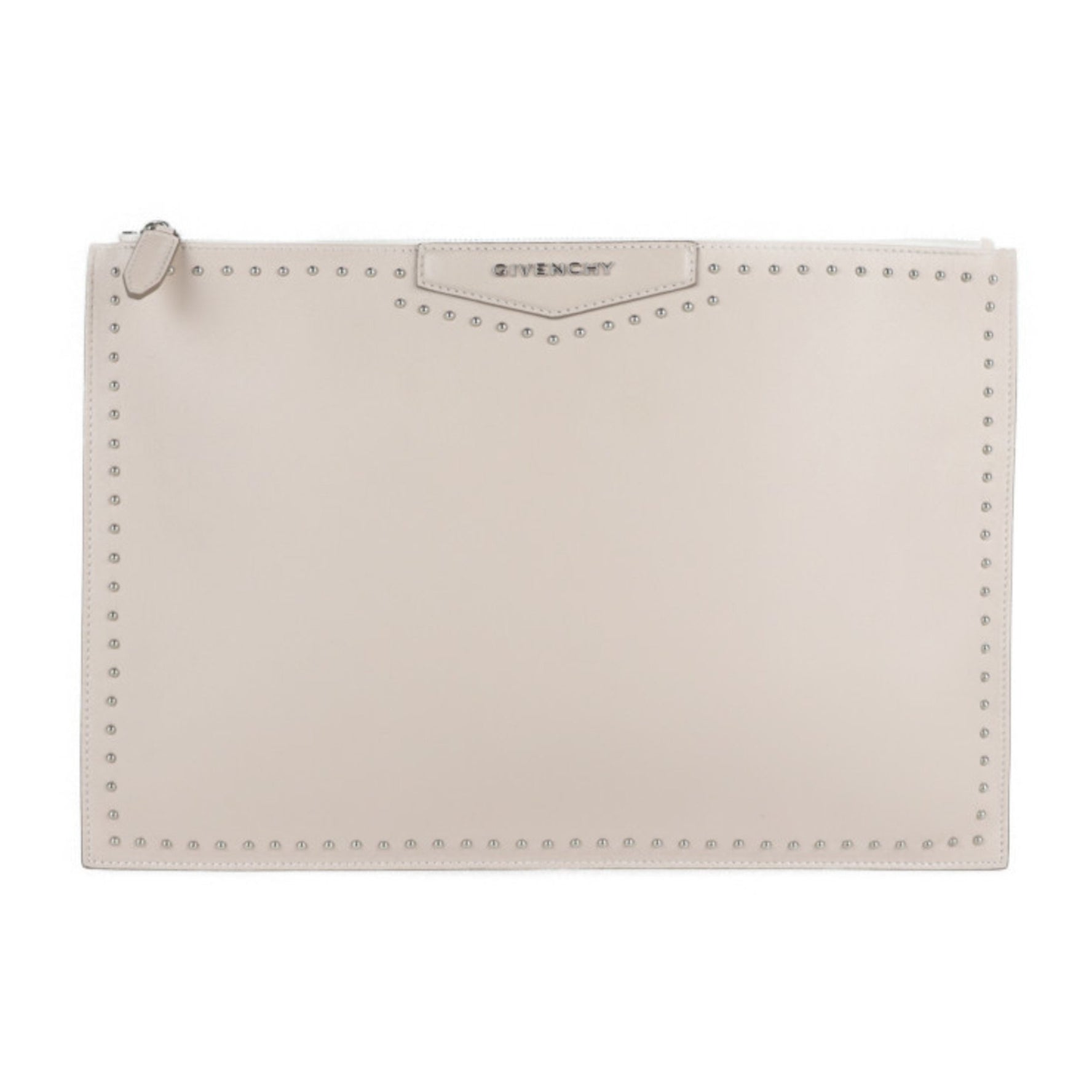 GIVENCHY ANTIGONA POUCH Antigona Pouch Second Bag Leather Pink Beige Studs Clutch 2123053008405R1