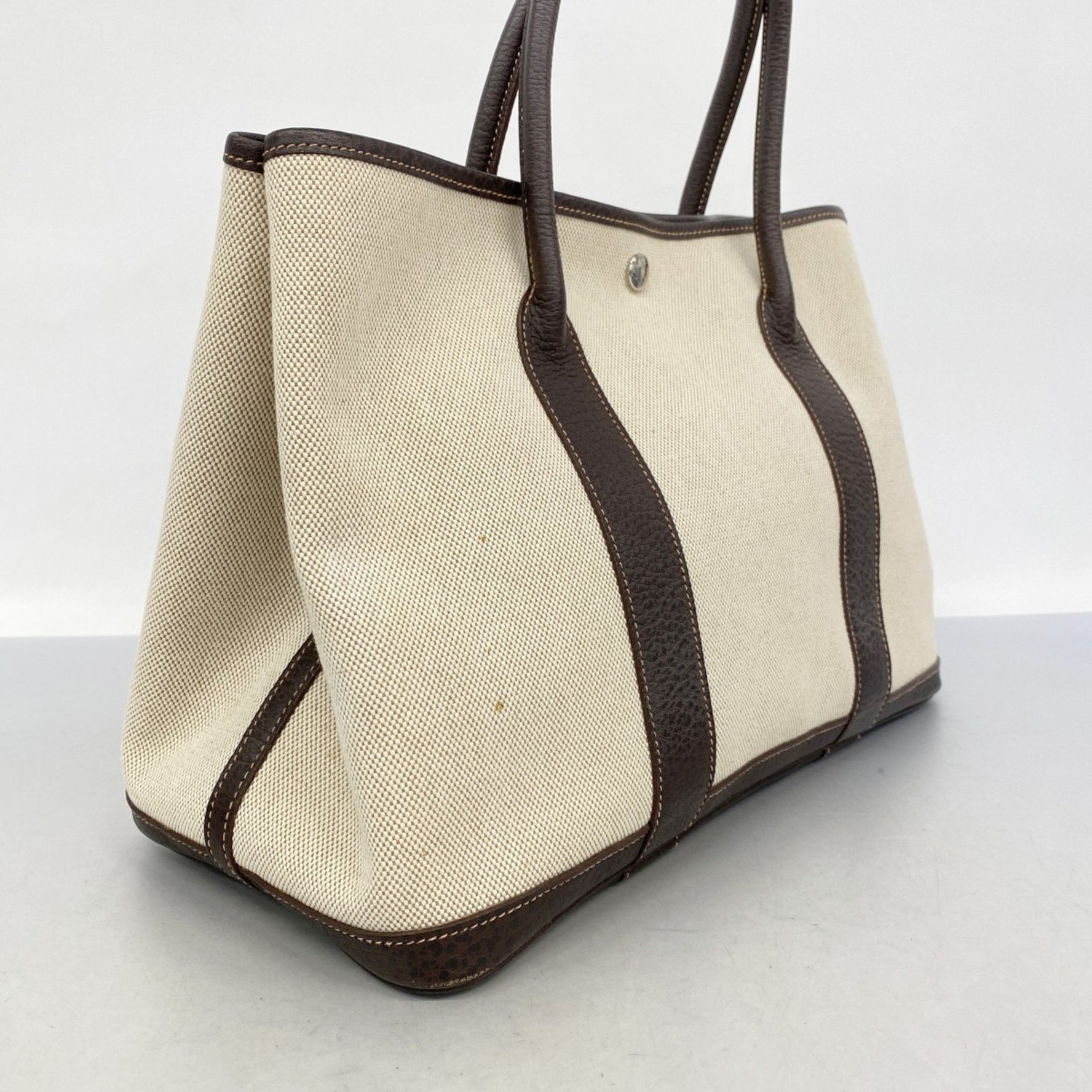 Hermes Hermès Garden PM Tote Bag in Toile Ash (J Stamp)