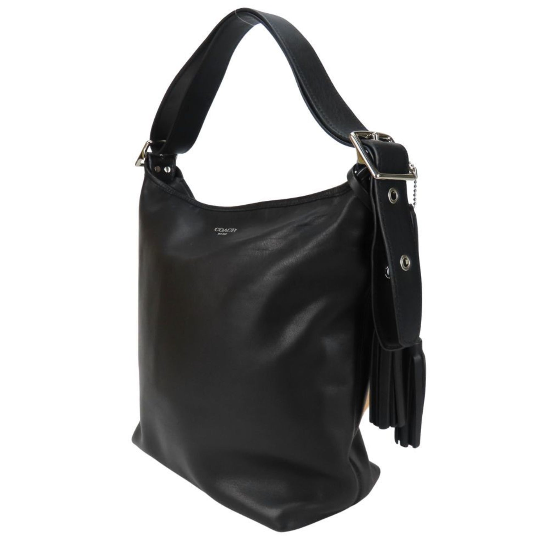 Coach Shoulder Bag Leather Tassel