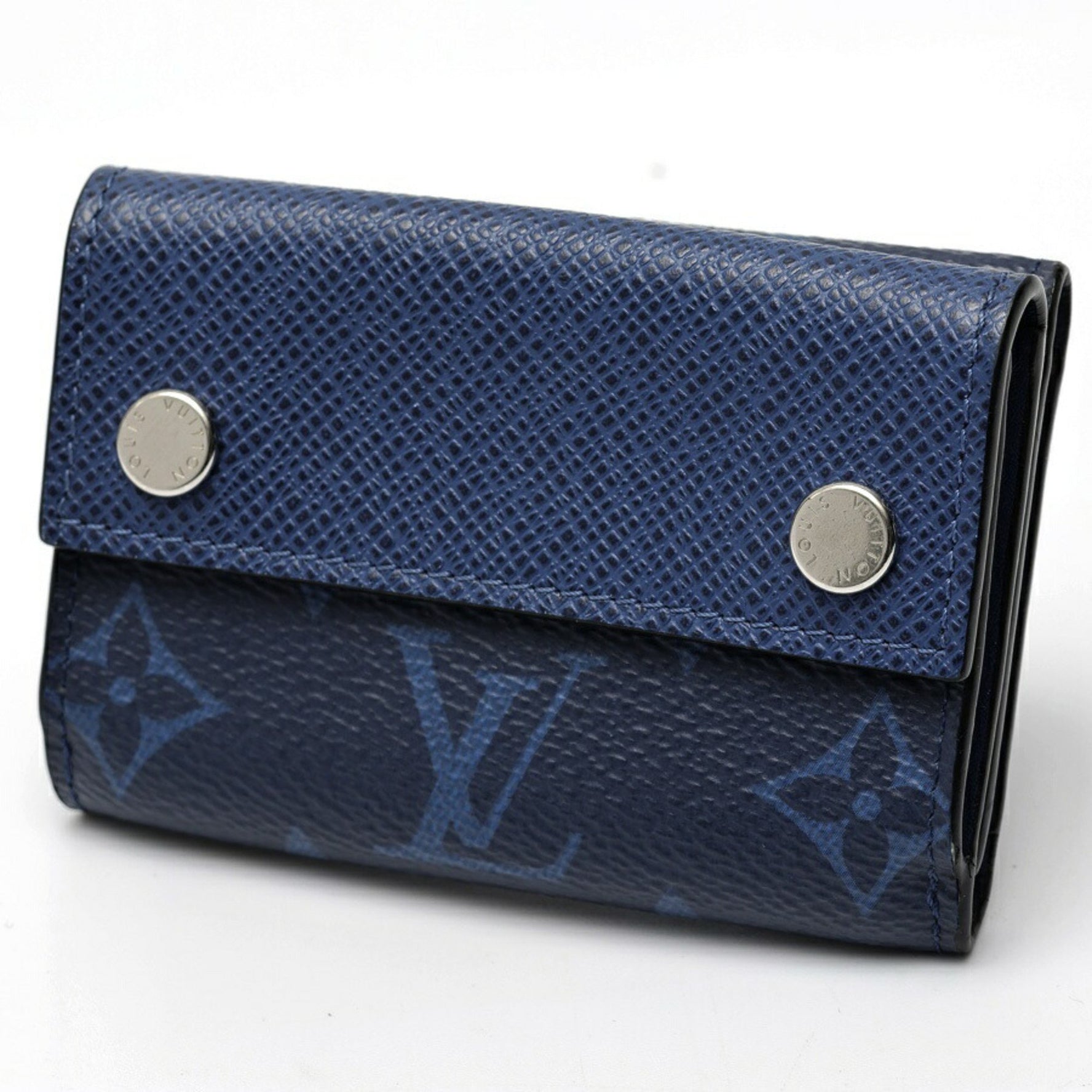 Louis Vuitton Discovery Compact Wallet Trifold Taiga Llama