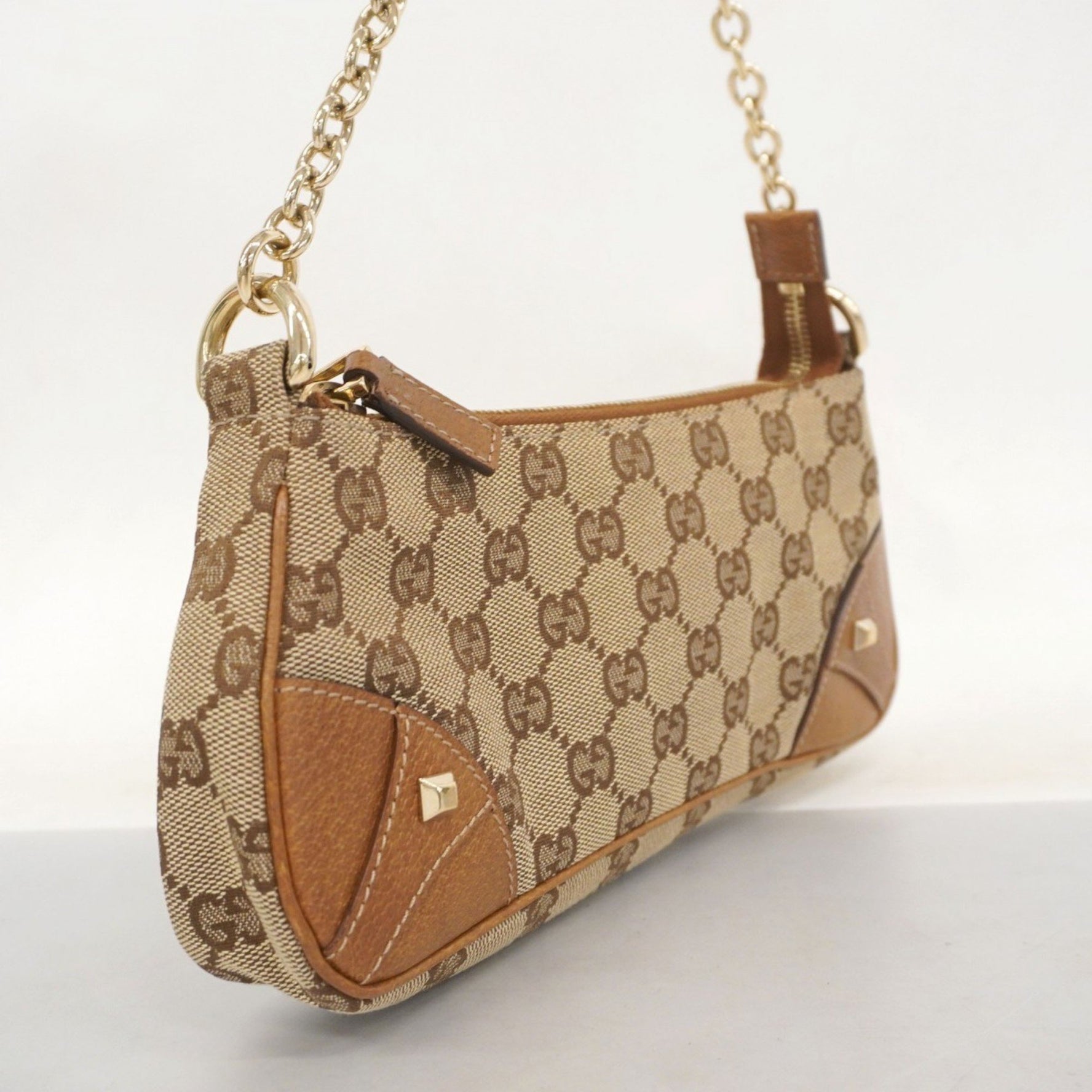 Gucci GG Canvas Handbag Champagne