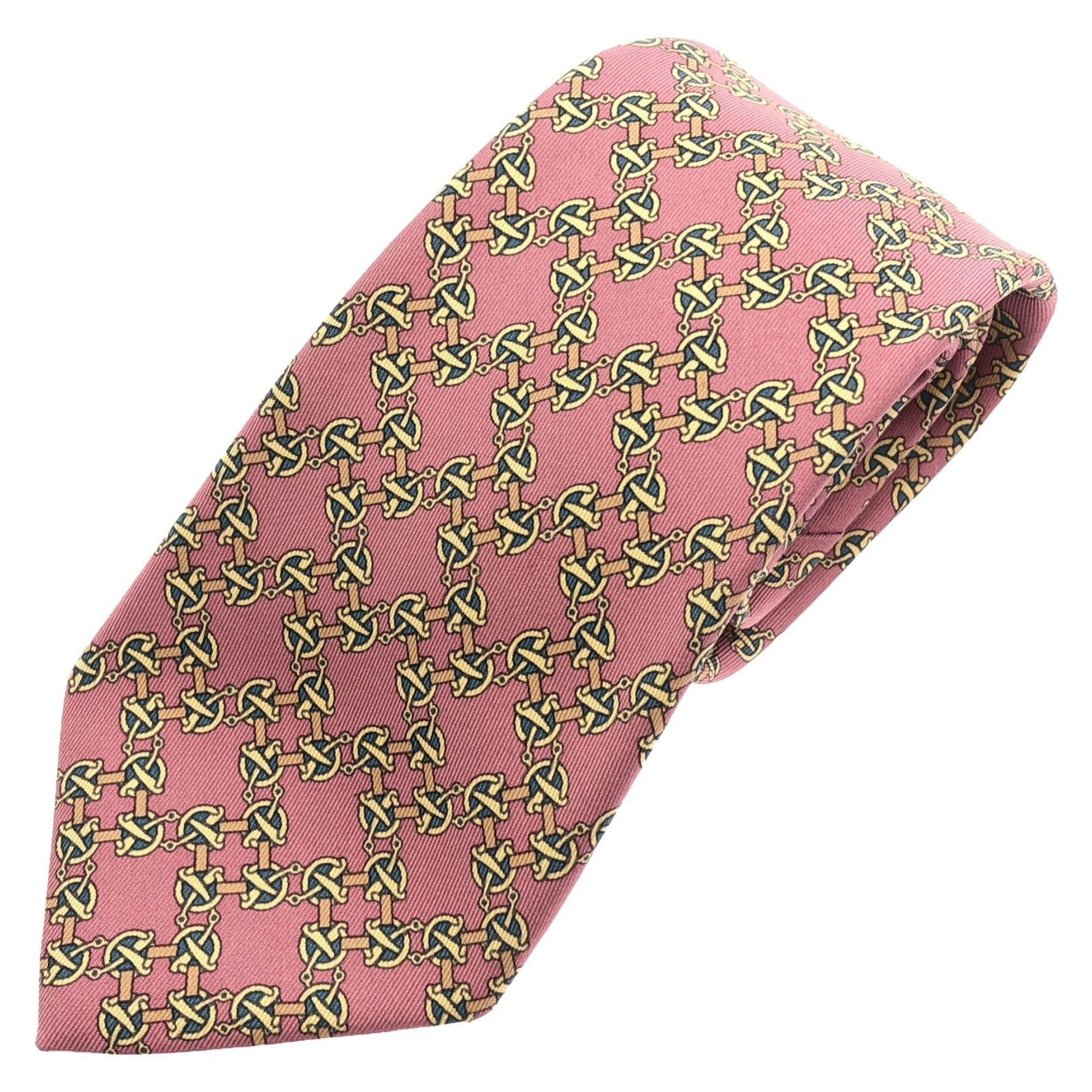 Hermes HERMES Necktie Silk Men's Pink