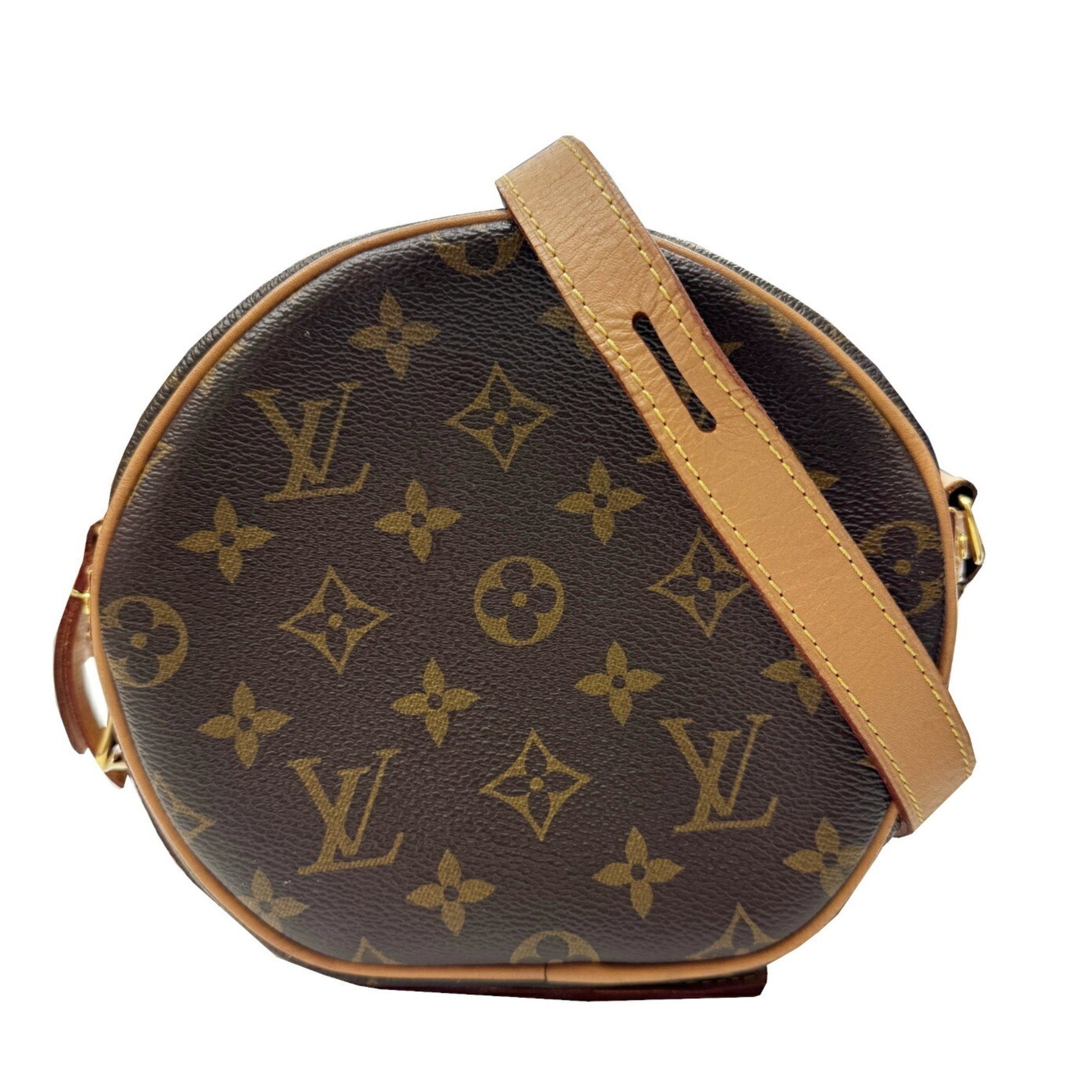 LOUIS VUITTON Boite Chapeau Souple PM M45578 Monogram Shoulder Bag in Brown Canvas, Perfect for Everyday Use, Women's