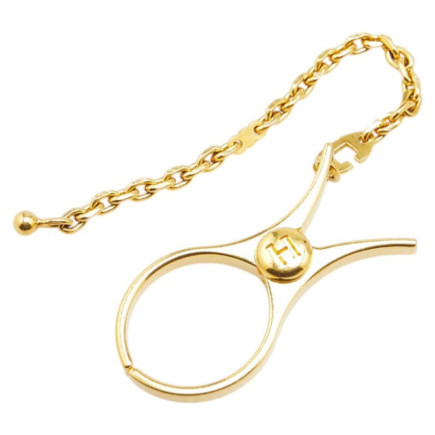 Hermes Filloux Glove Holder Gold Plated Women's HERMES