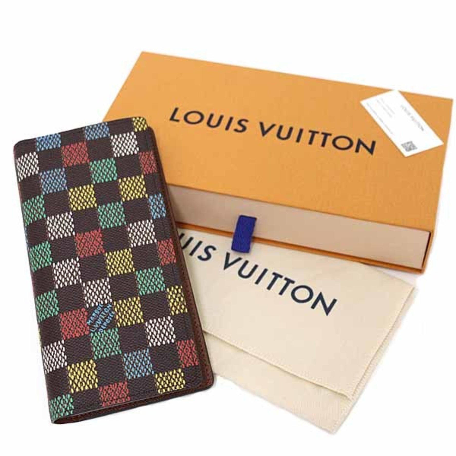 Louis Vuitton Portefeuille Brazza Bi-fold long wallet LV Birds Damier Ebene canvas Multicolor Unused