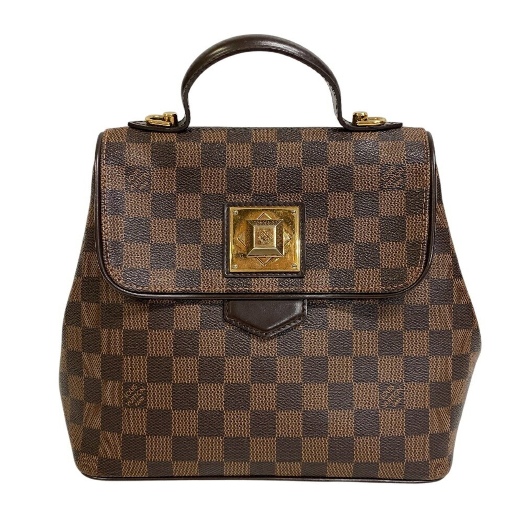LOUIS VUITTON N41167 Bergamo PM Damier Handbag, Brown, Women's