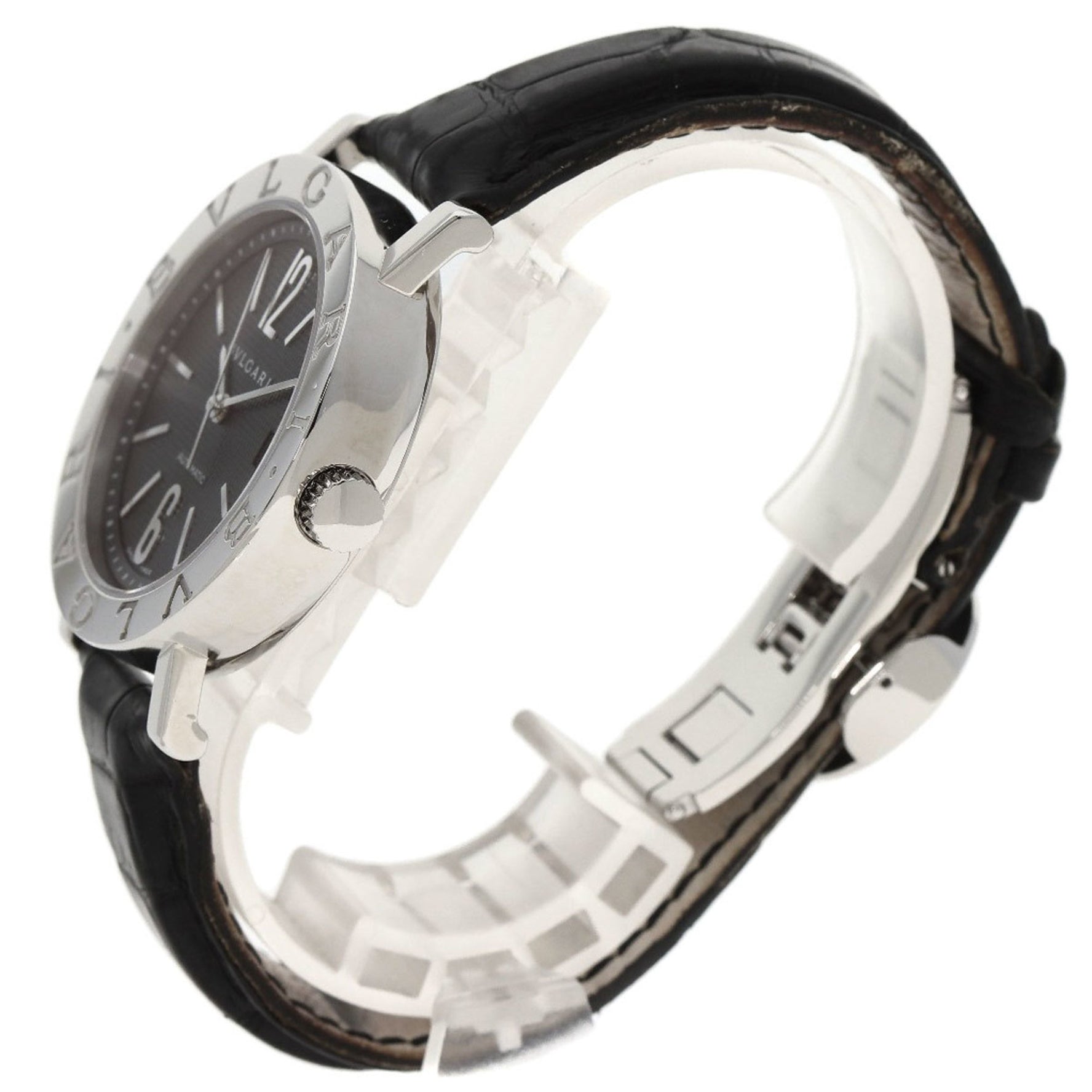 Bvlgari Watch Stainless Steel Leather