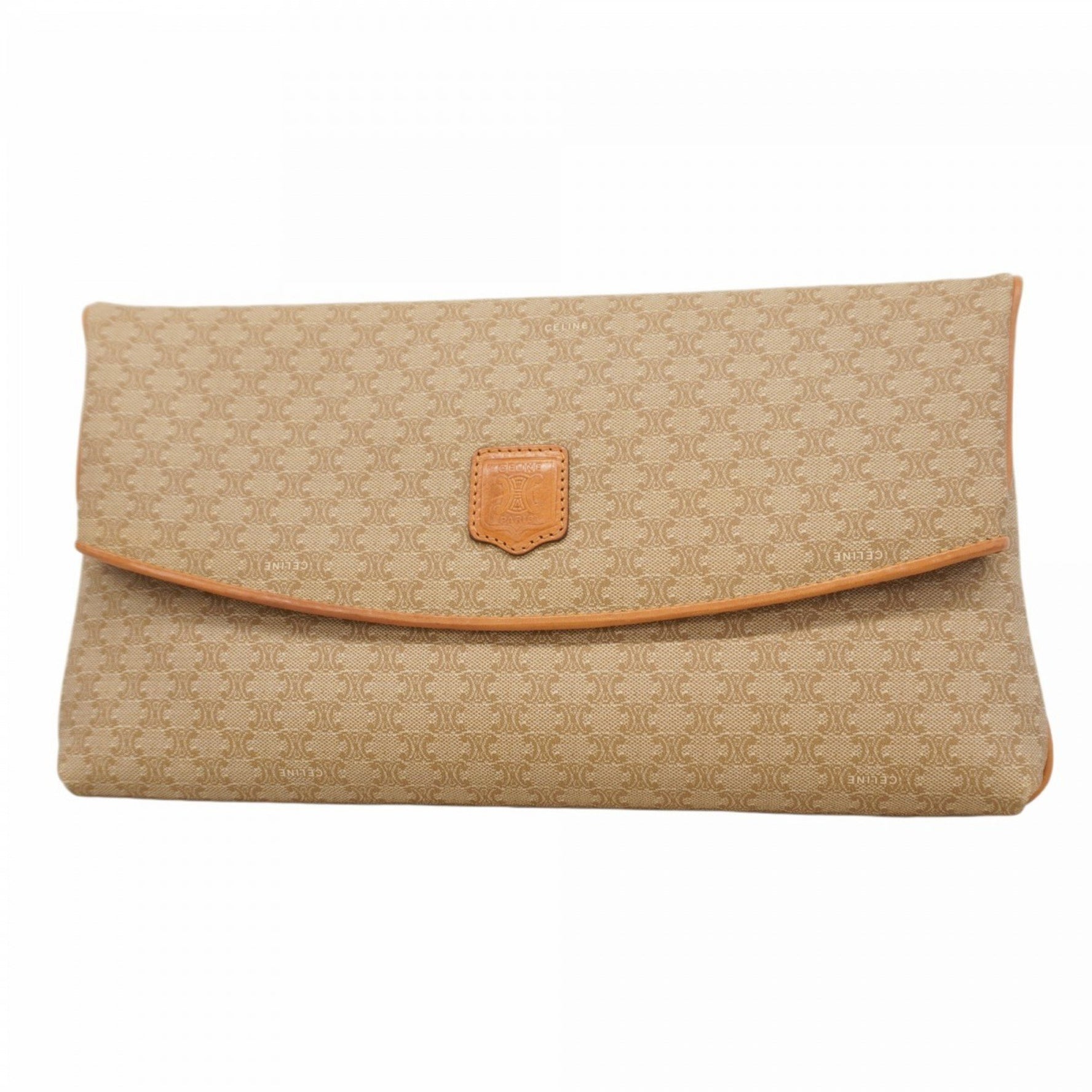 Celine clutch bag Macadam brown women's