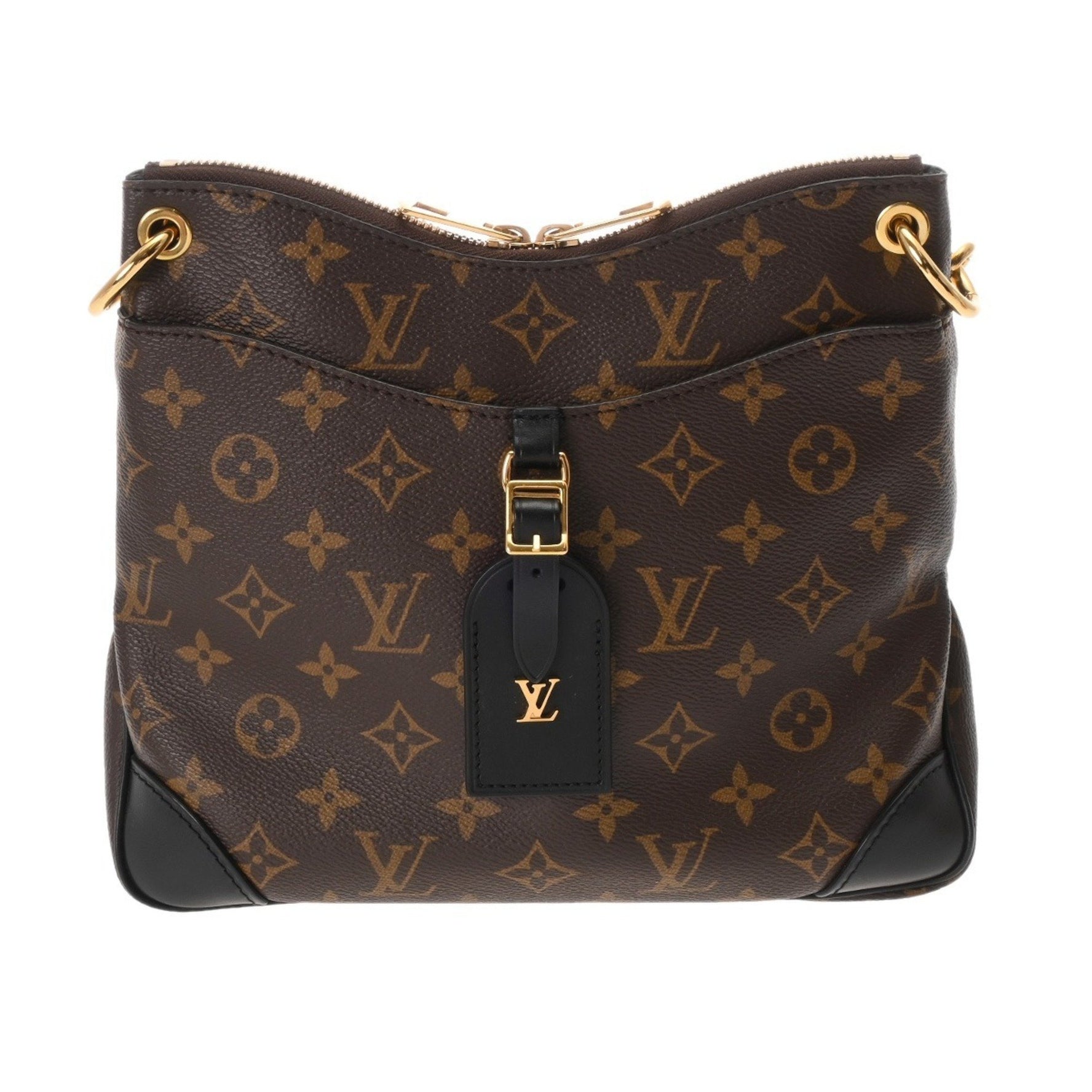 Louis Vuitton Monogram Odeon NM PM Brown/Noir Canvas Shoulder Bag