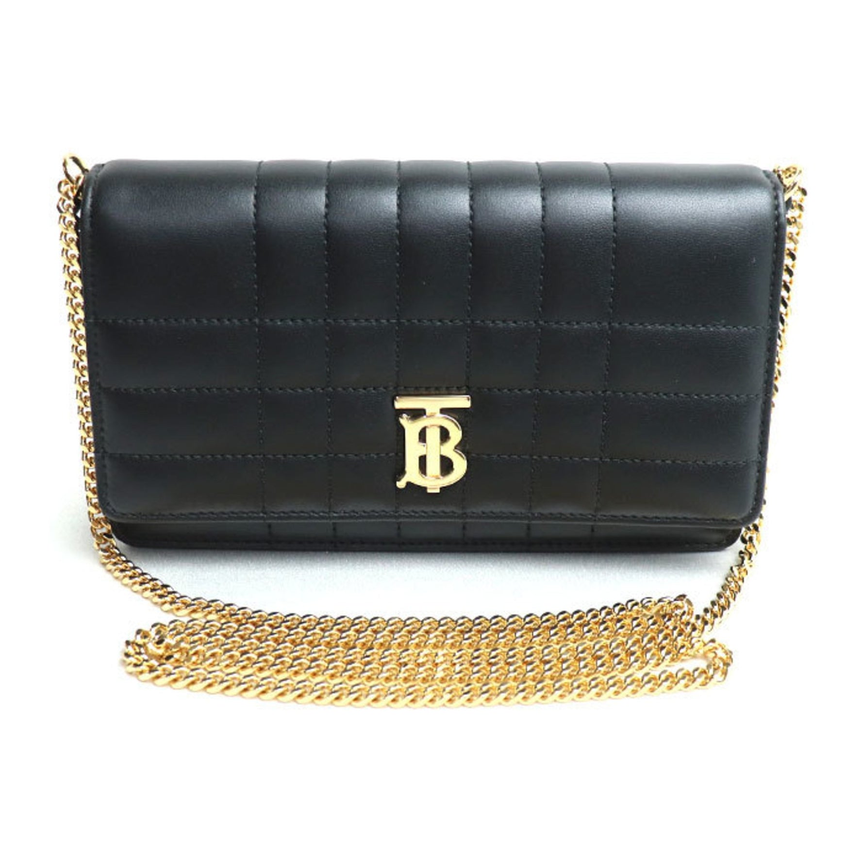 BURBERRY Burberry Rolla Clutch Shoulder Bag Black Women's