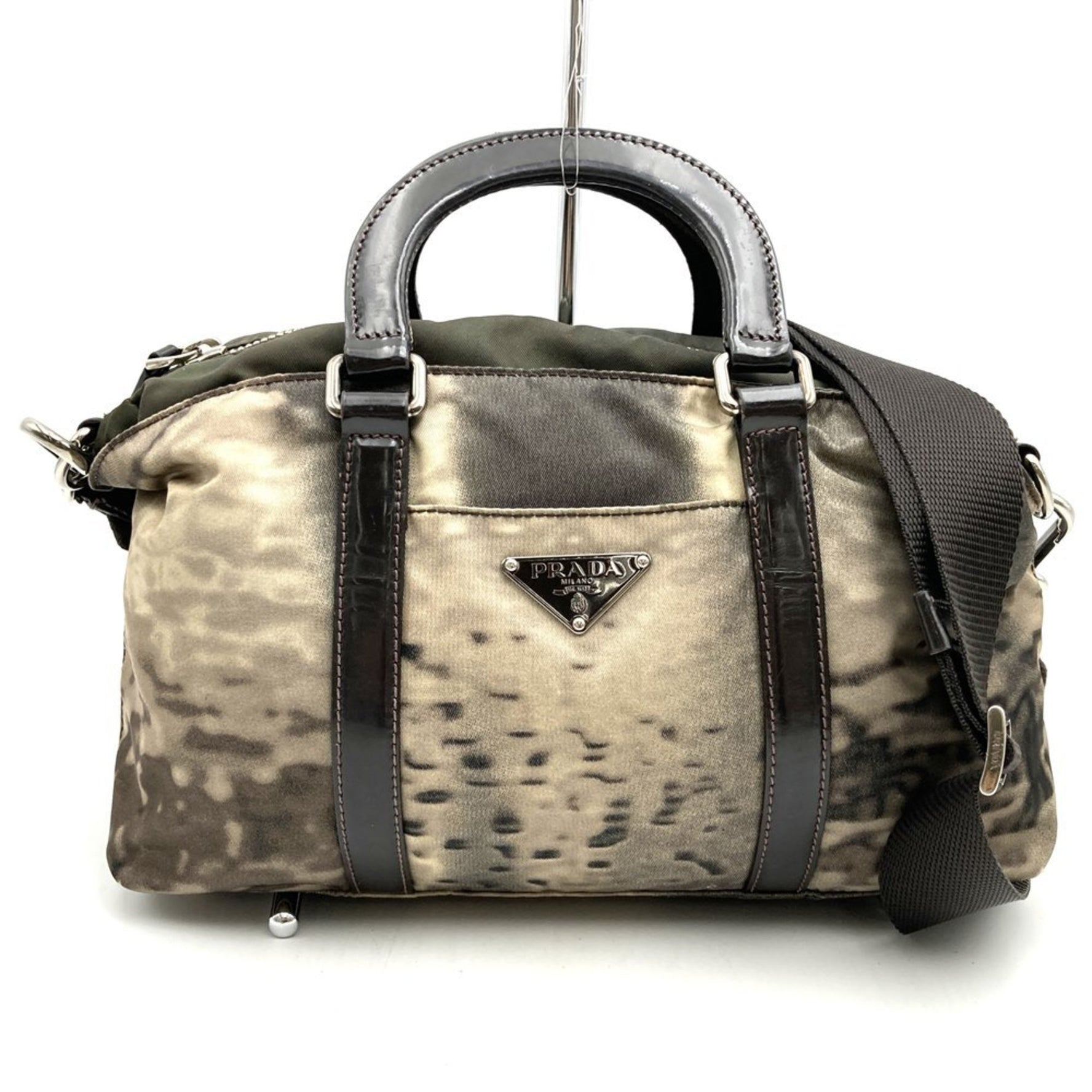 PRADA Triangle Nylon Shoulder Bag/Handbag in