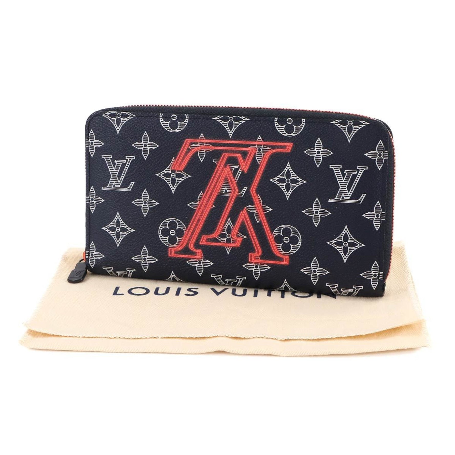 Louis Vuitton Monogram Ink Upside Down Zippy Organizer Round Long Wallet