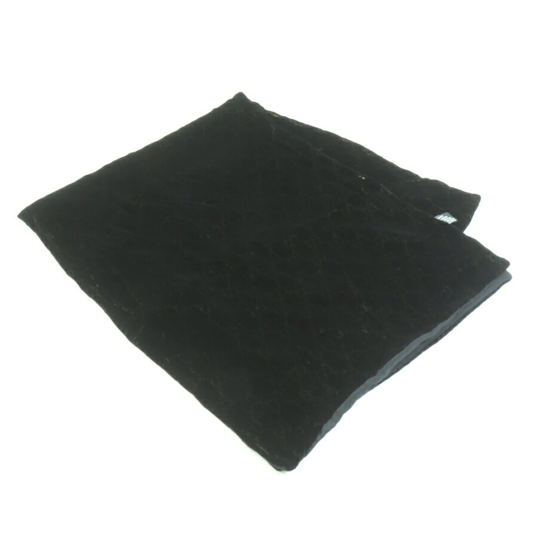 GUCCI Scarf GG Rayon Silk Black Brown Men Women