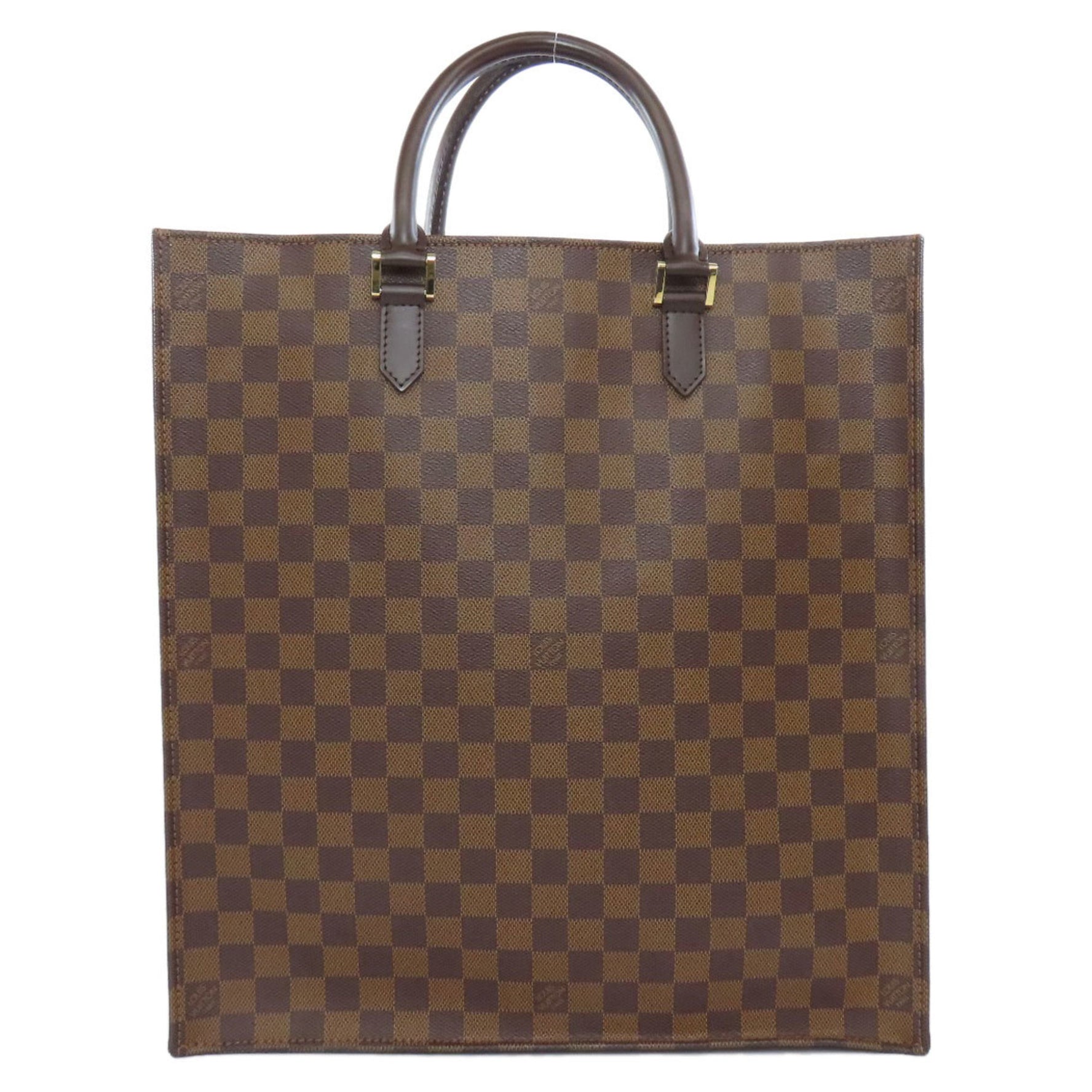 Louis Vuitton Sac Plat Handbag Damier Canvas