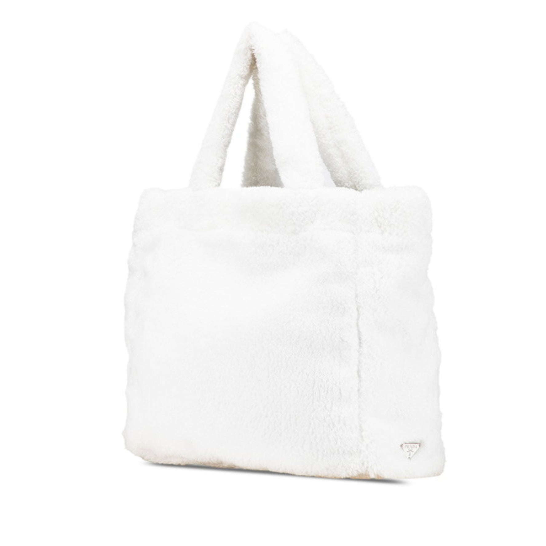 Prada SPUGNA Tote Bag Bianco Pile