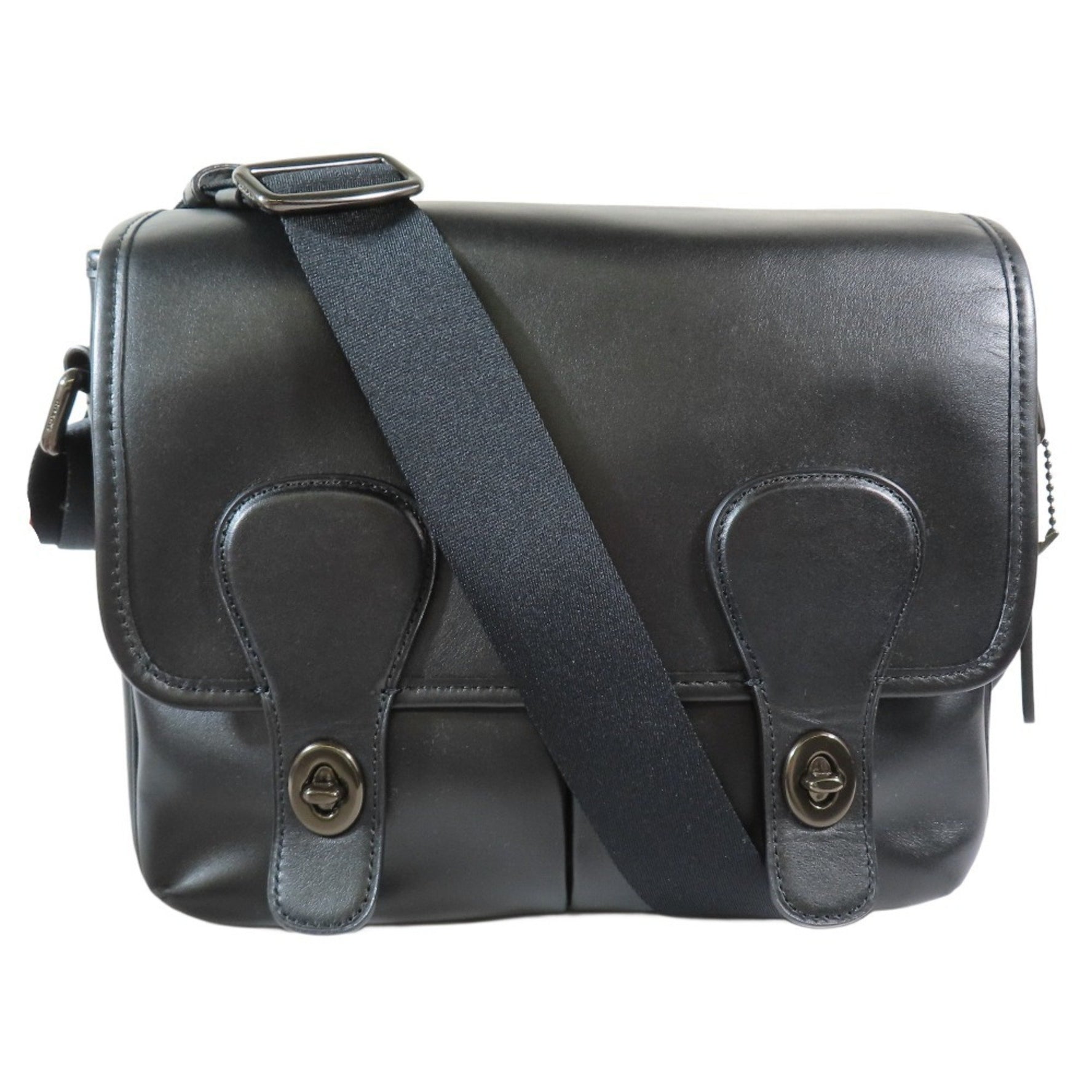COACH Heritage Map Bag, Shoulder/Crossbody Leather Men's/Women's