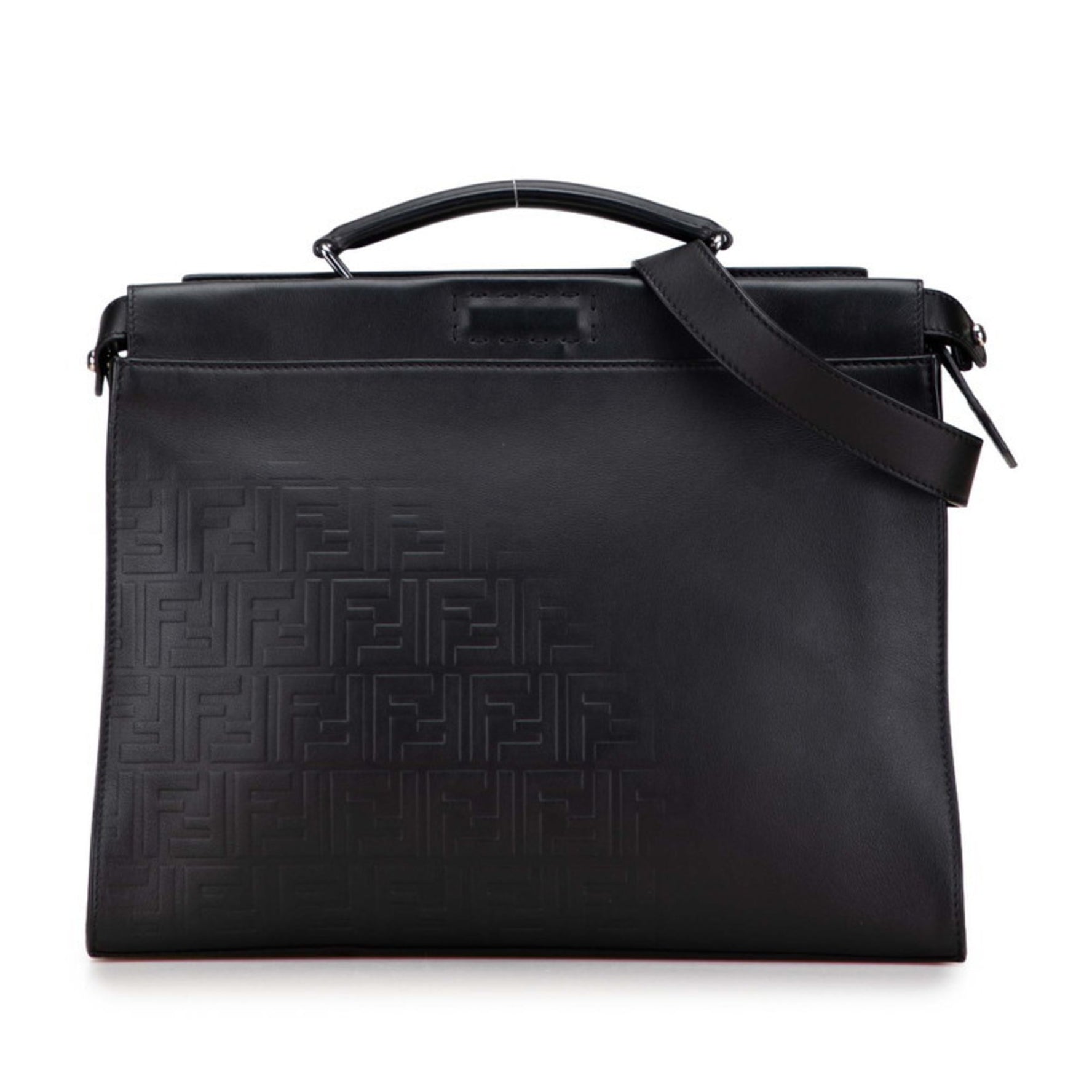 Fendi Zucca Peekaboo Business Bag/Shoulder Bag, Leather