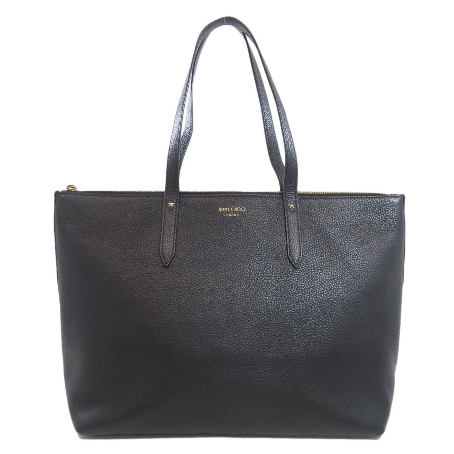 Jimmy Choo logo tote bag, leather