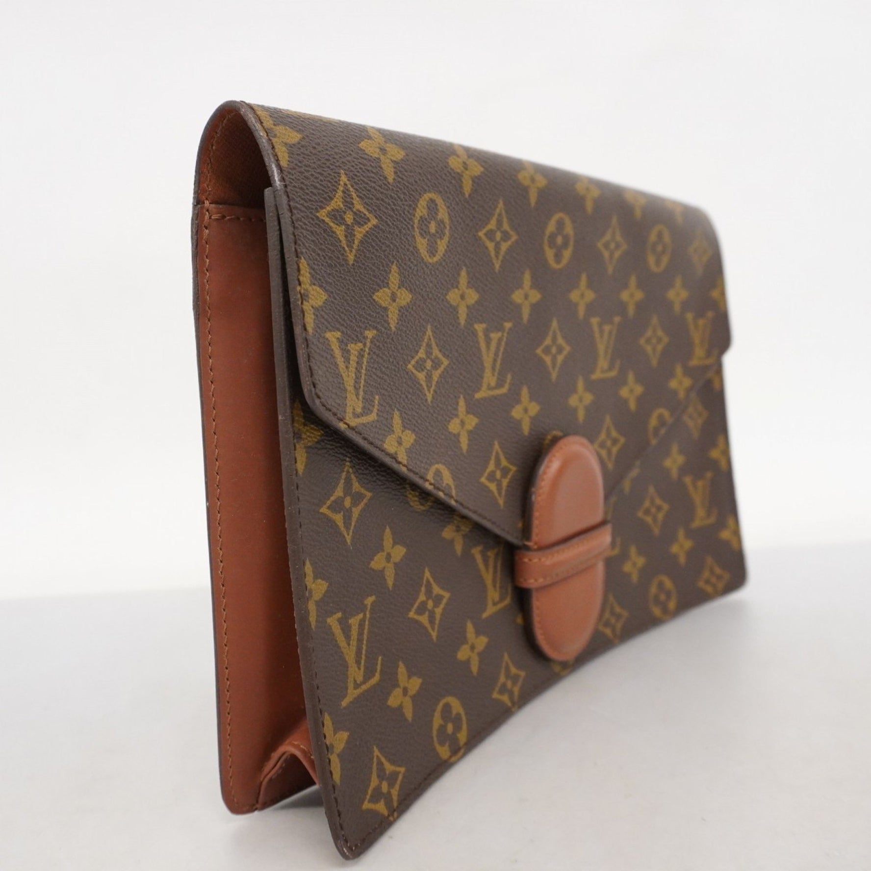 Louis Vuitton Monogram Ranelagh Clutch Bag M51782 Brown Men's/Women's