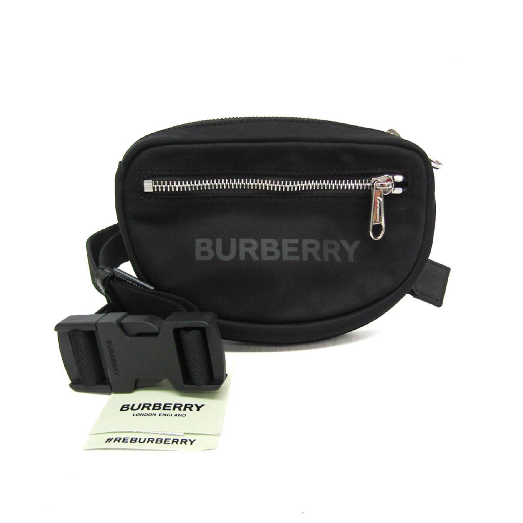 Burberry Men,Women Nylon Fanny Pack Black
