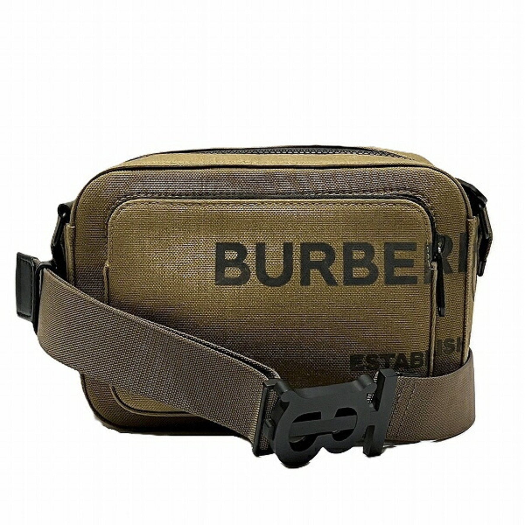 Burberry Canvas Khaki Bag Body Shoulder for Men and Women