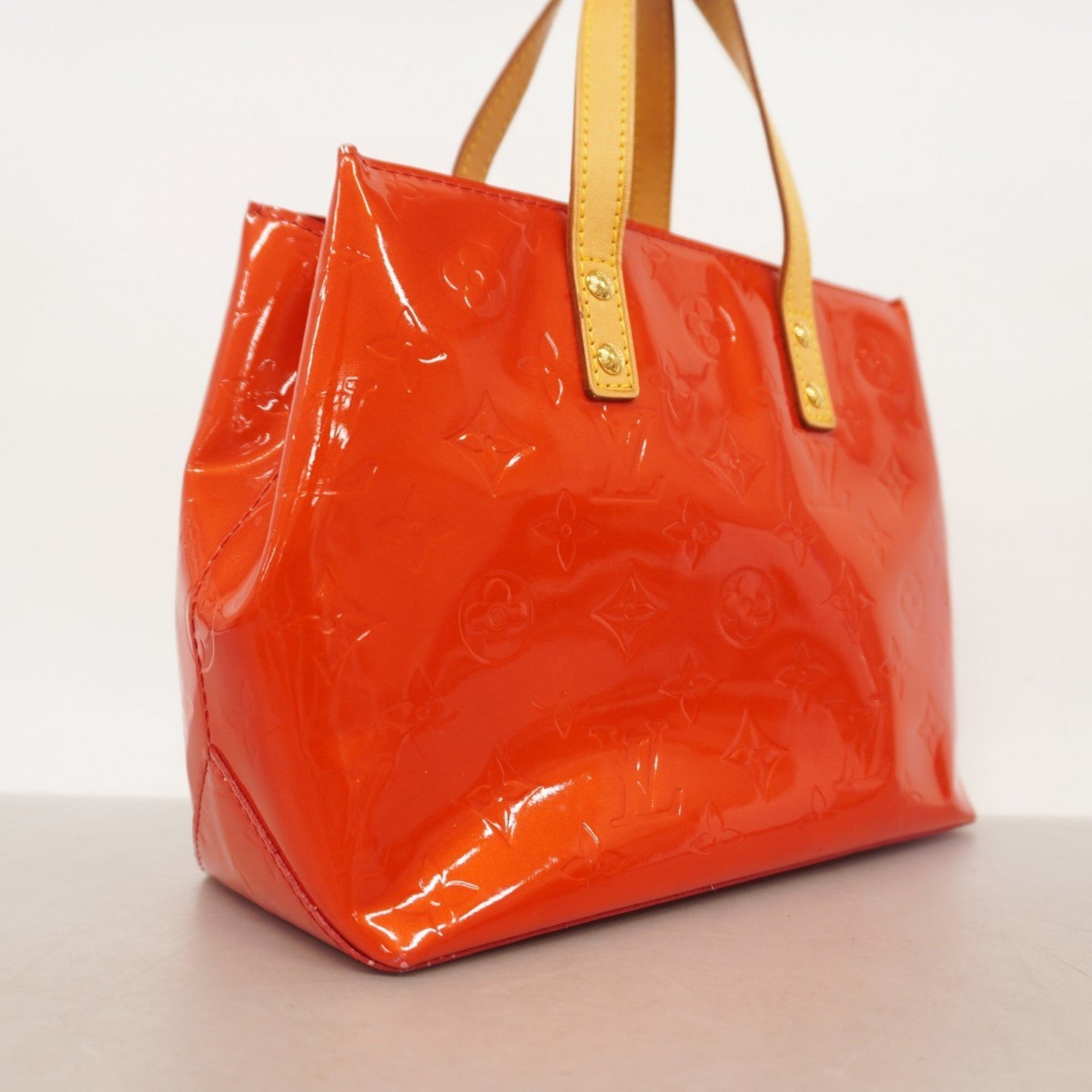 Louis Vuitton Vernis Reed PM Handbag M91088 Rouge Women's