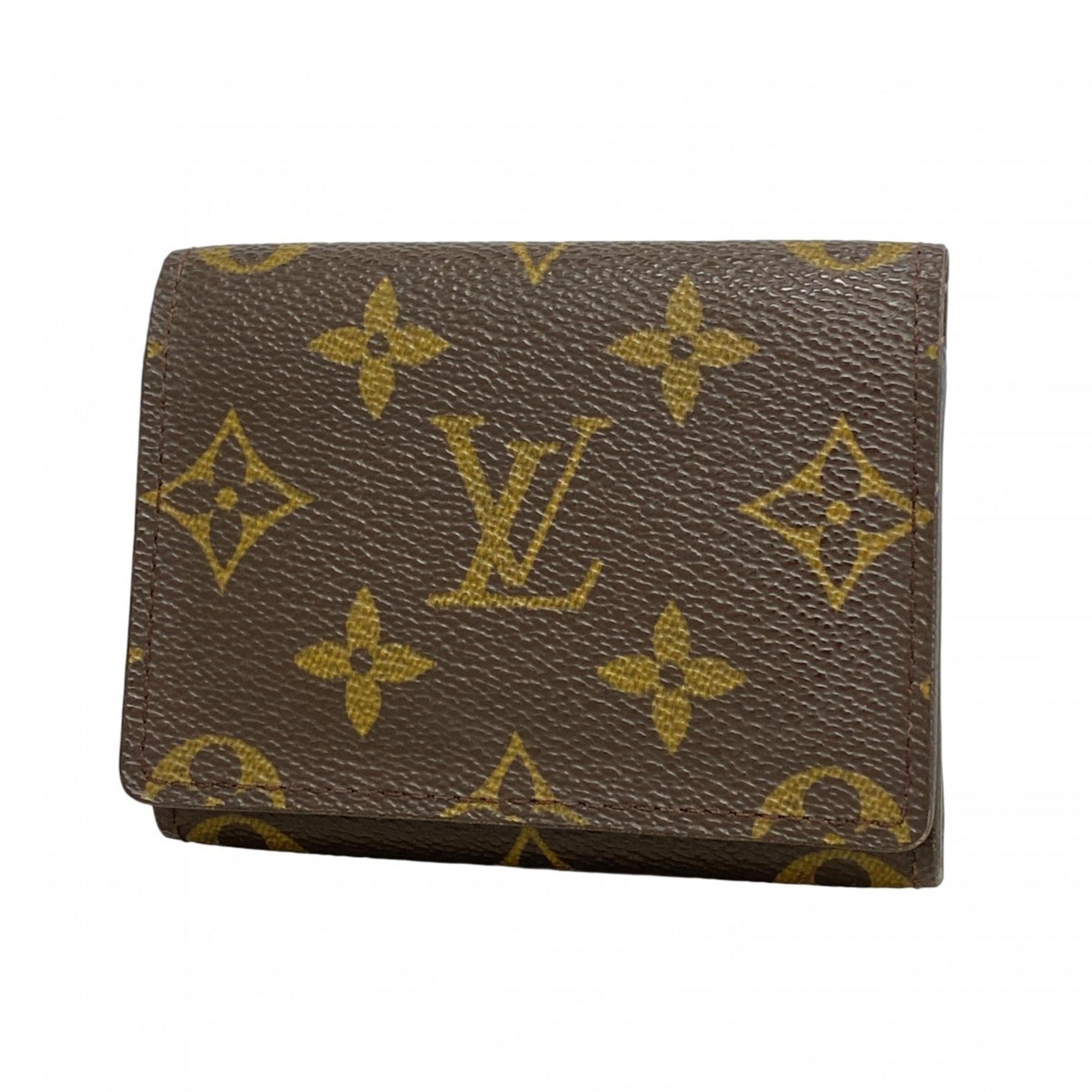 Louis Vuitton Monogram Envelope Carte de Visite Business Card Case M62920 Brown Men's/Women's