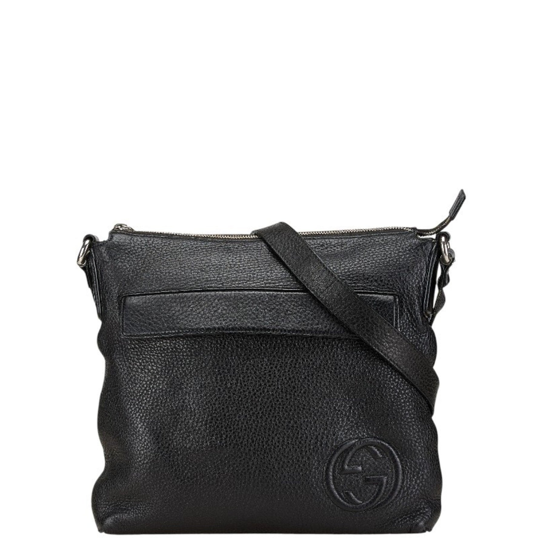 Gucci Interlocking G Shoulder Bag Leather