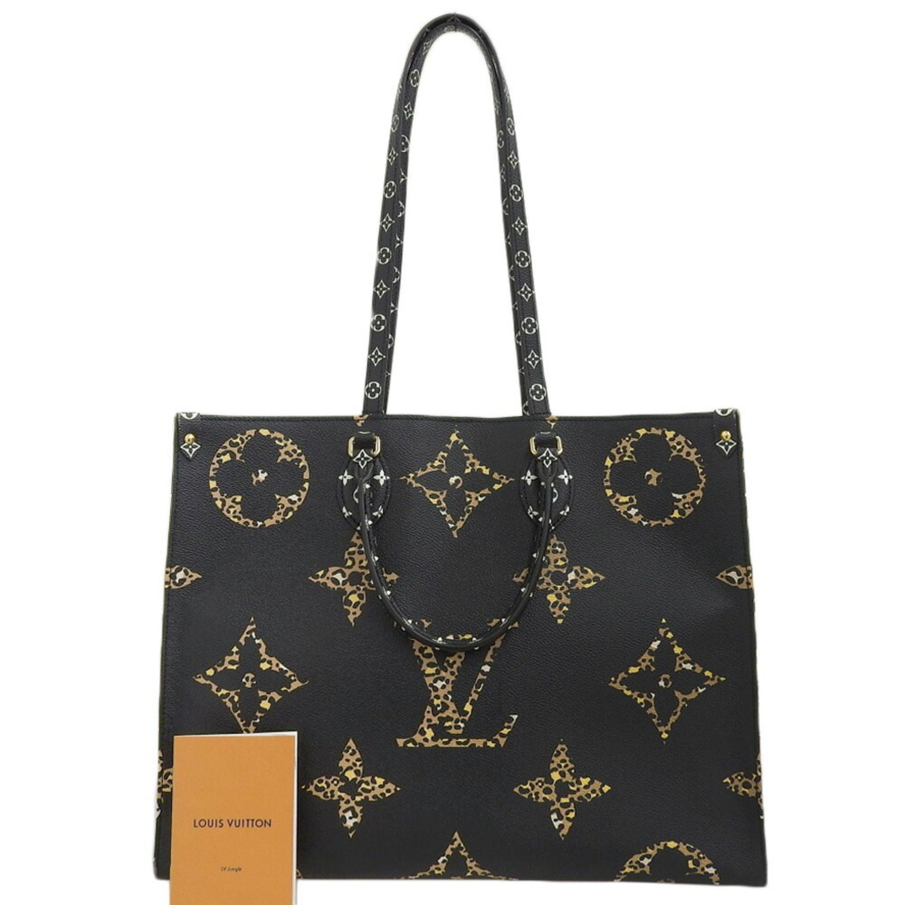 LOUIS VUITTON Giant Monogram Jungle On the Go GM Tote Bag Noir