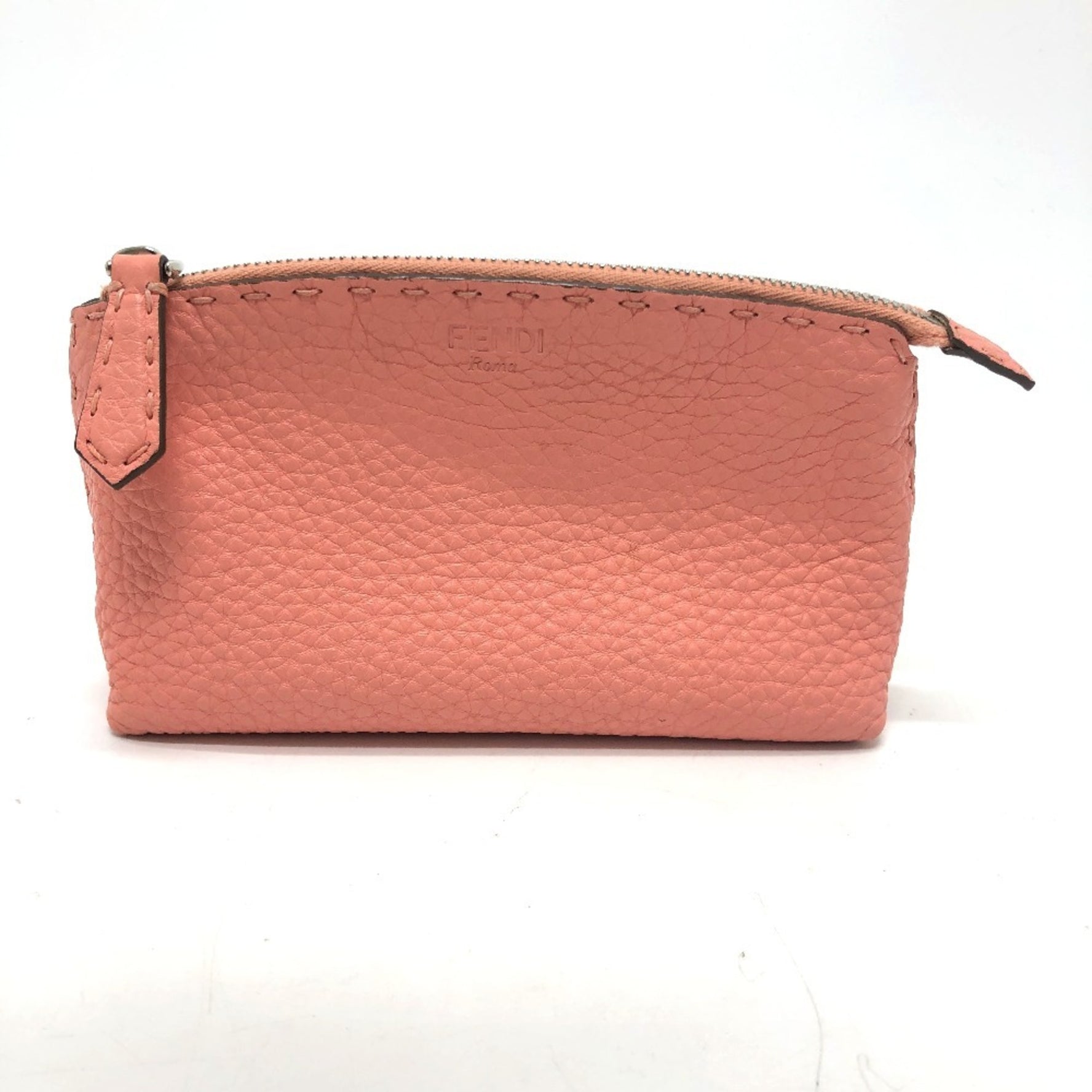 FENDI Selleria Cosmetic Pouch, Leather