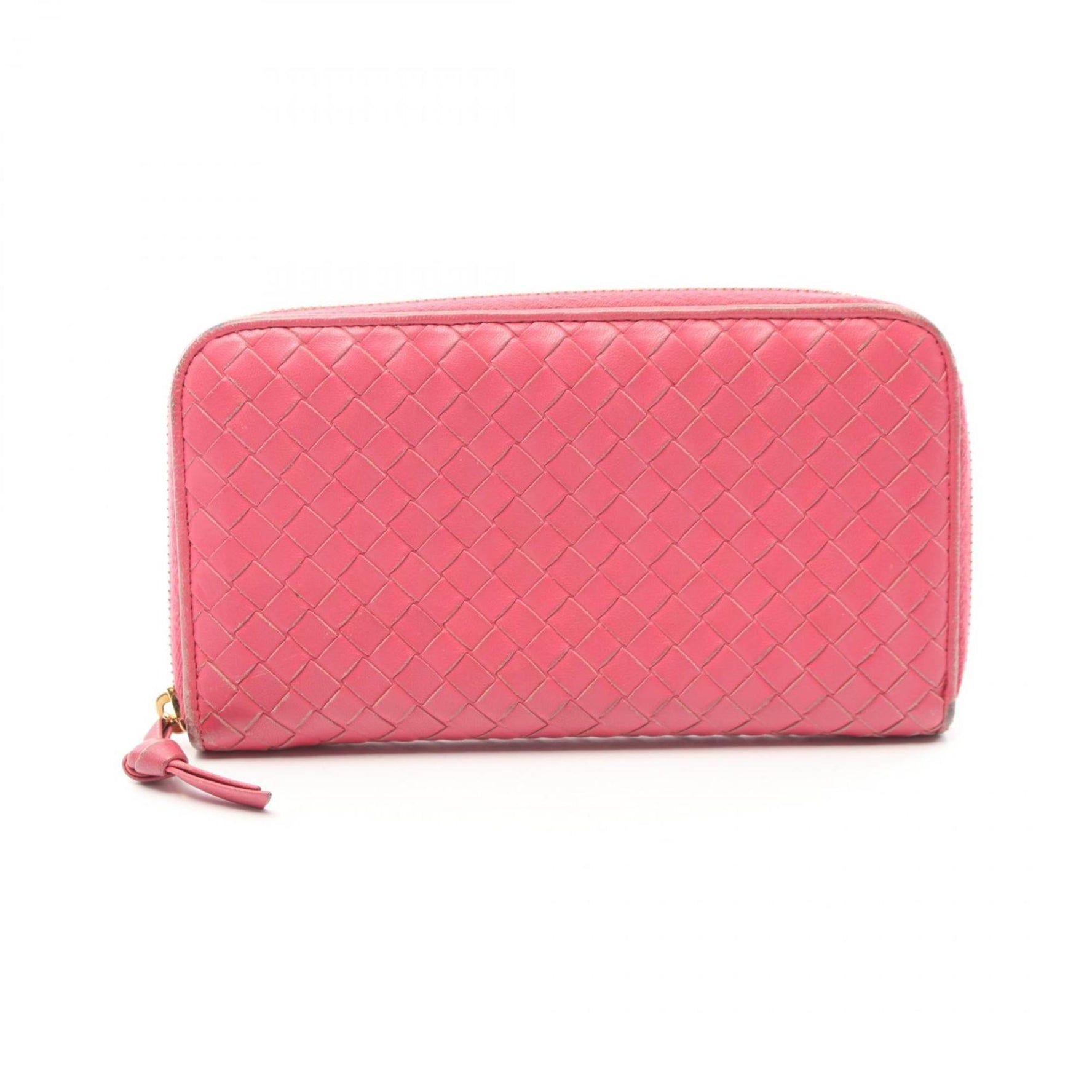 BOTTEGA VENETA Intrecciato Round Long Wallet Leather